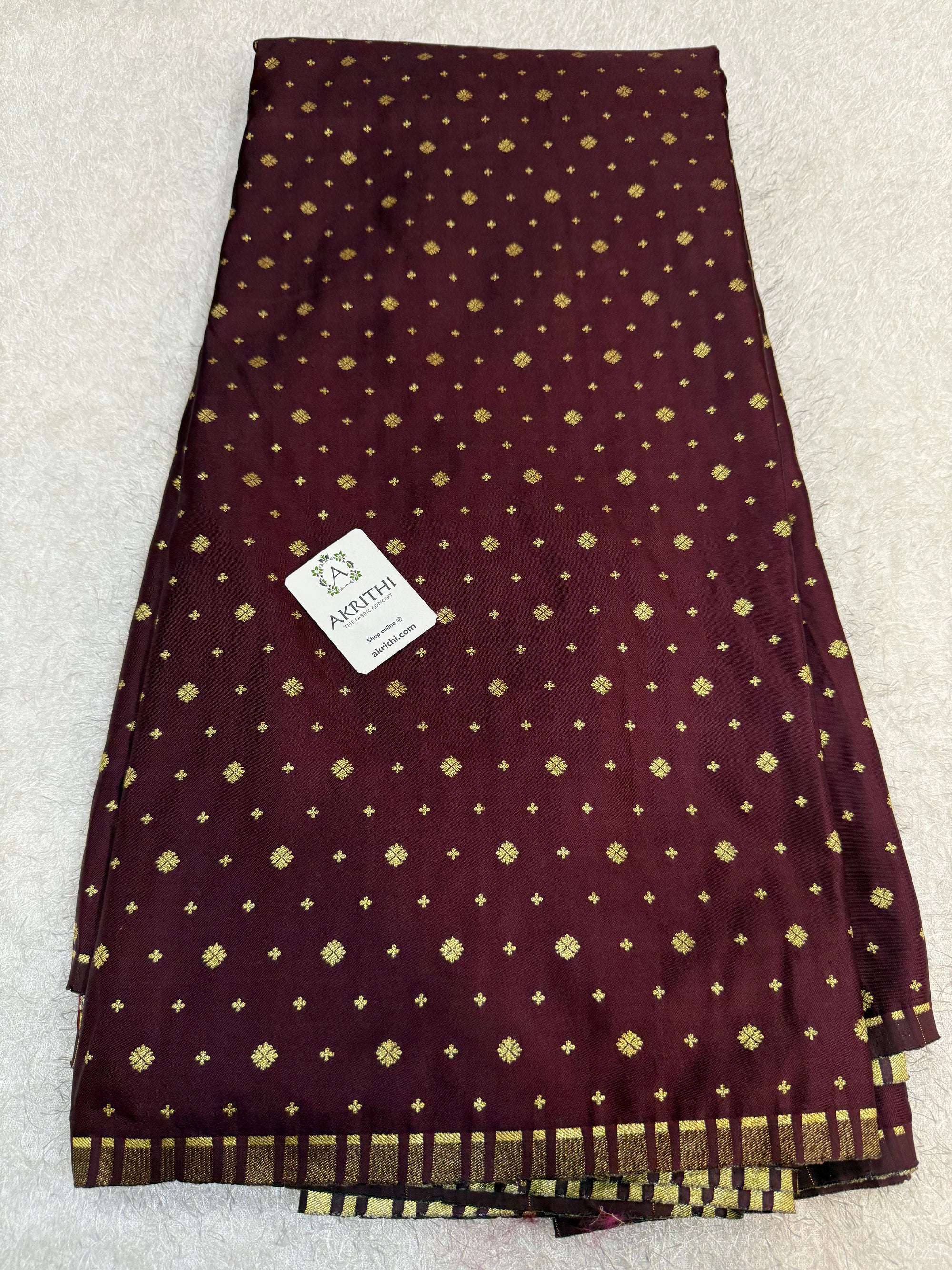 Pure Banarasi brocade butti fabric