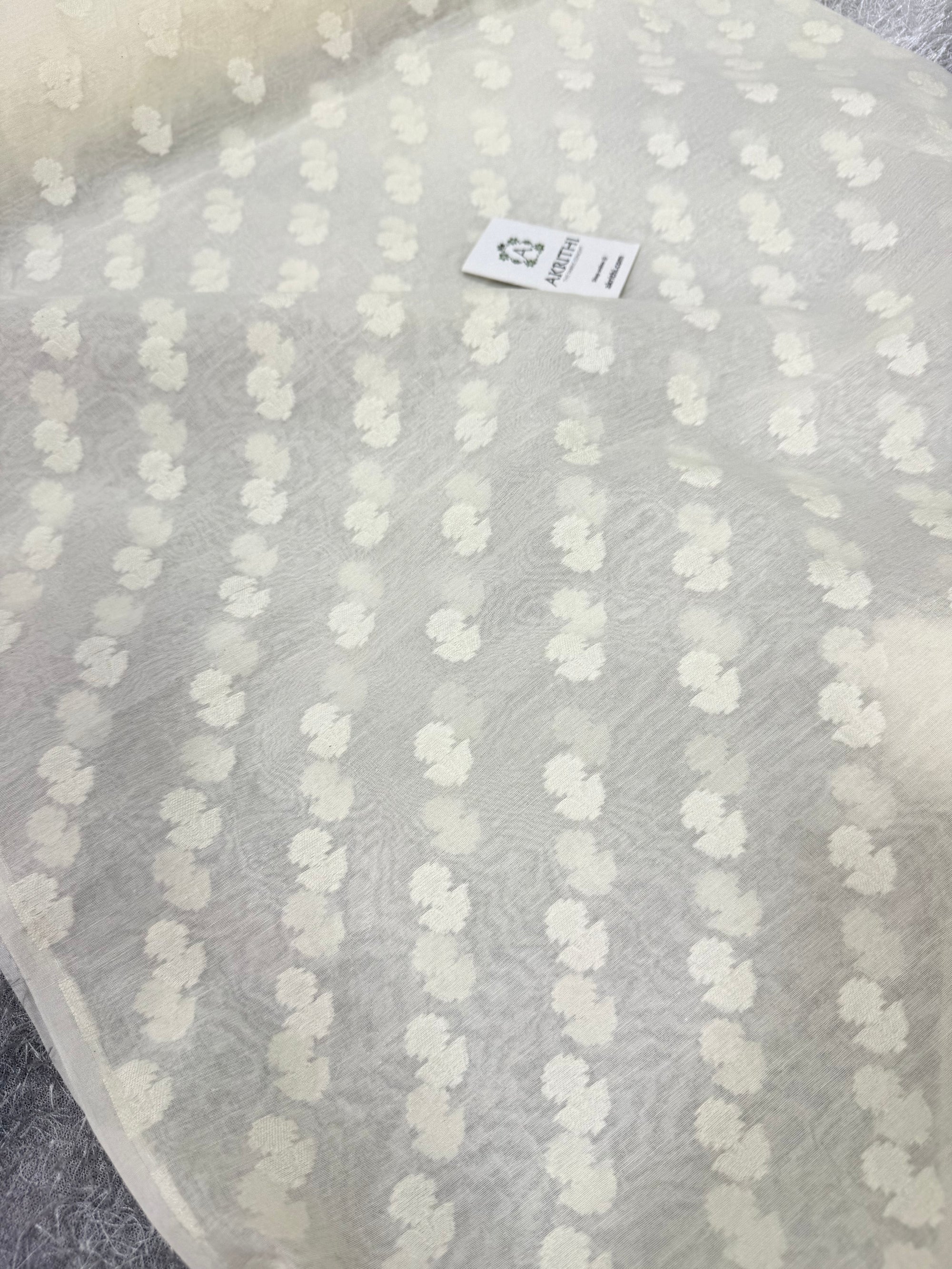 Dyeable banarasi Handloom chanderi cotton fabric