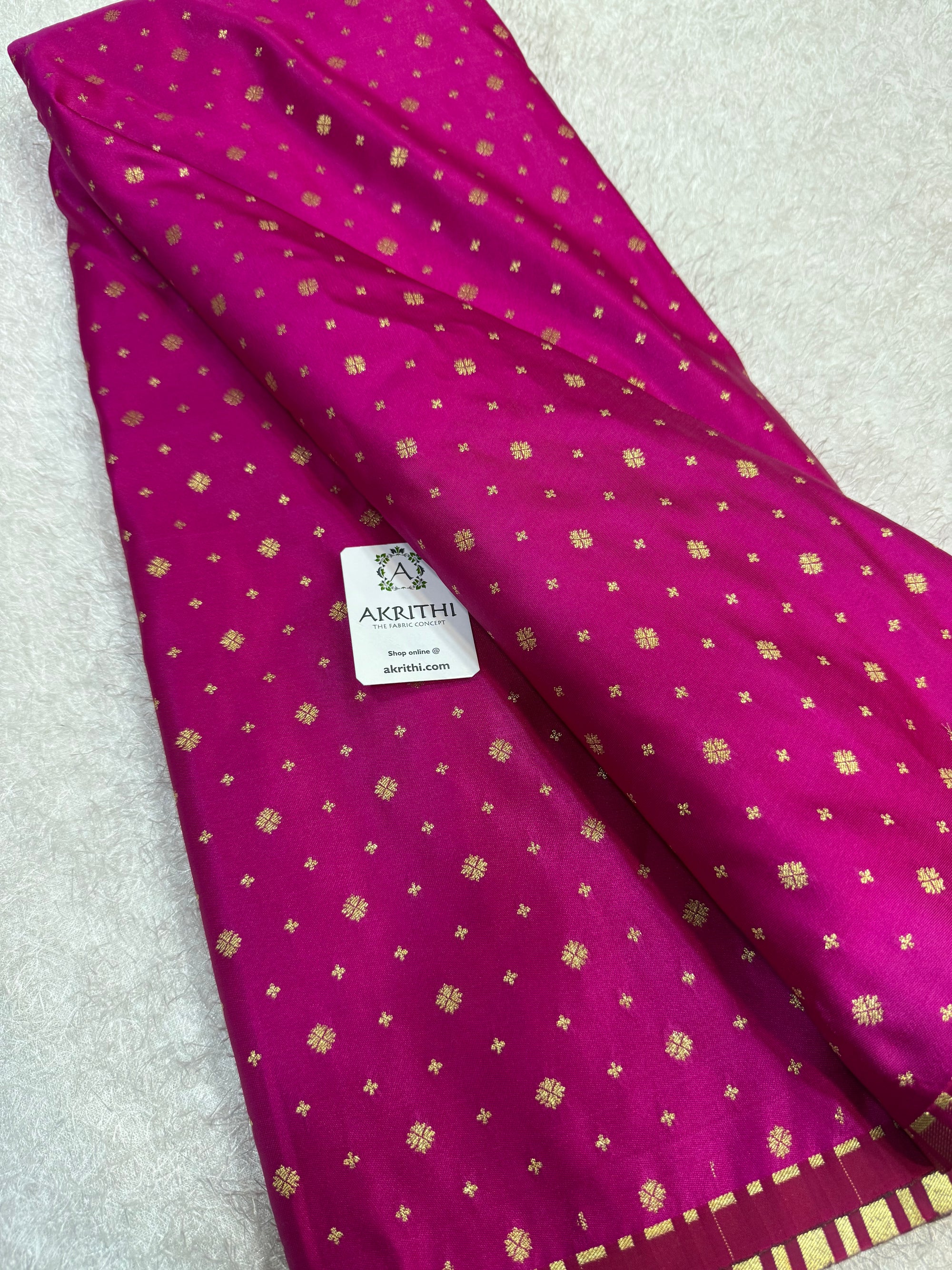 Pure Banarasi brocade butti fabric