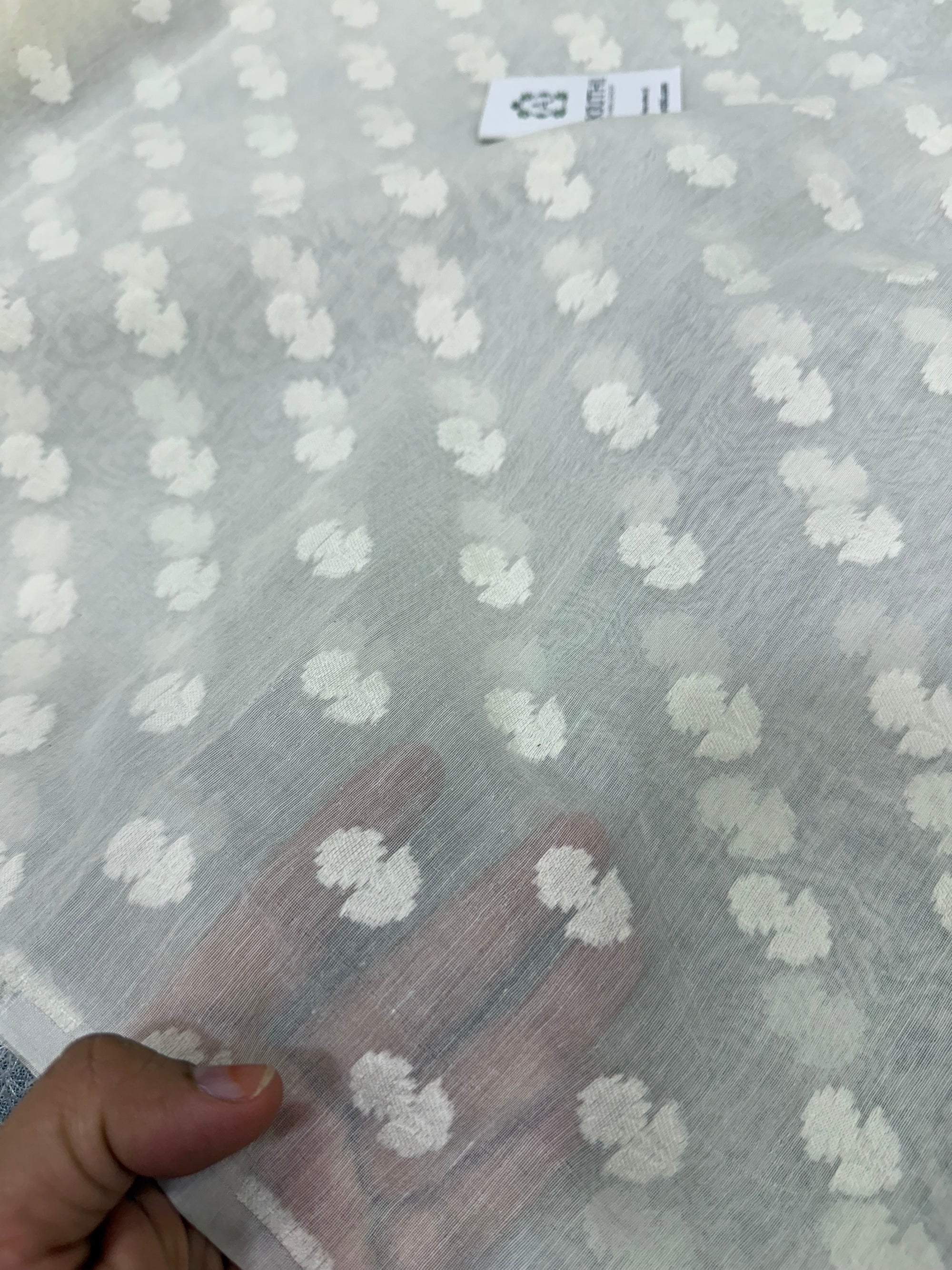 Dyeable banarasi Handloom chanderi cotton fabric