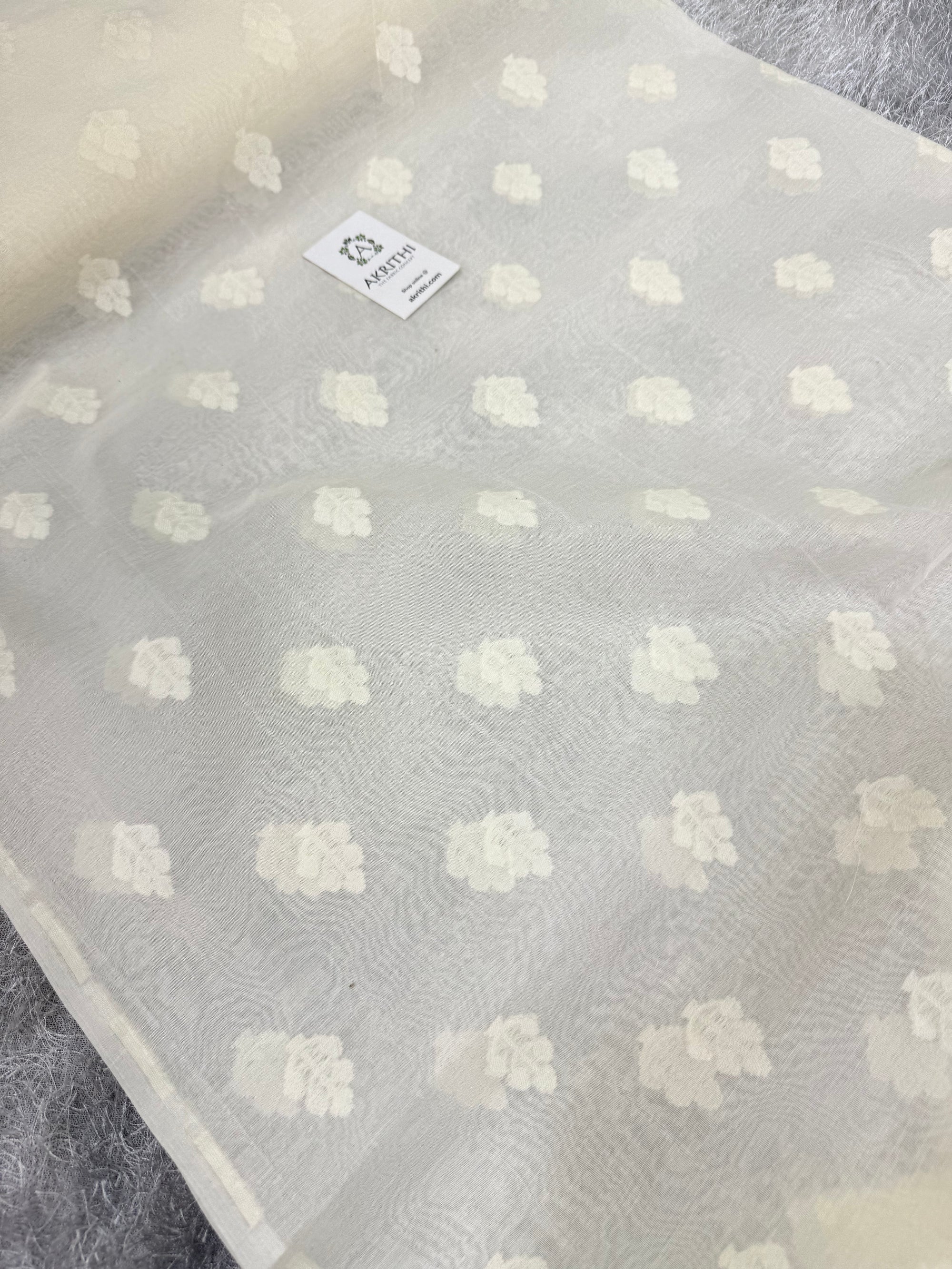 Dyeable banarasi Handloom chanderi cotton fabric
