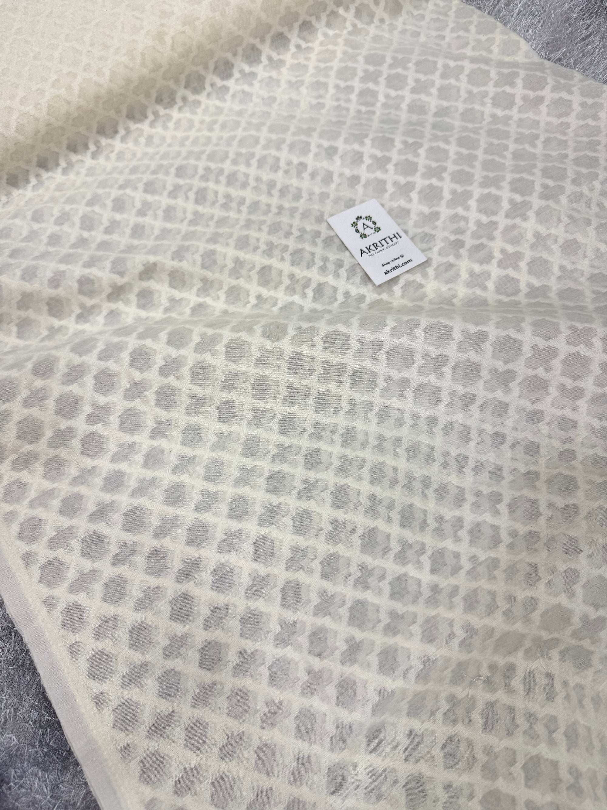 Dyeable banarasi Handloom chanderi cotton fabric