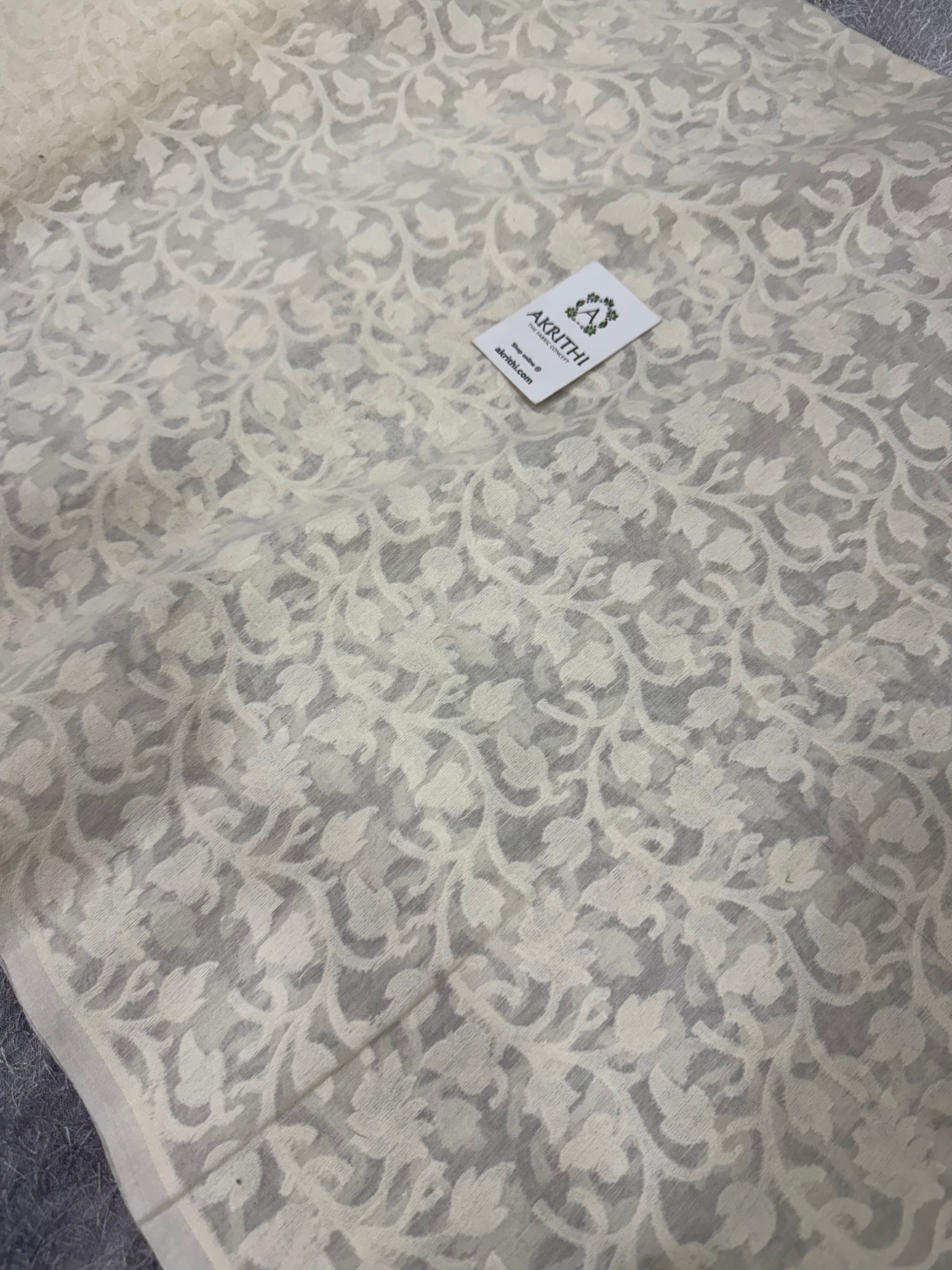 Dyeable banarasi Handloom chanderi cotton fabric