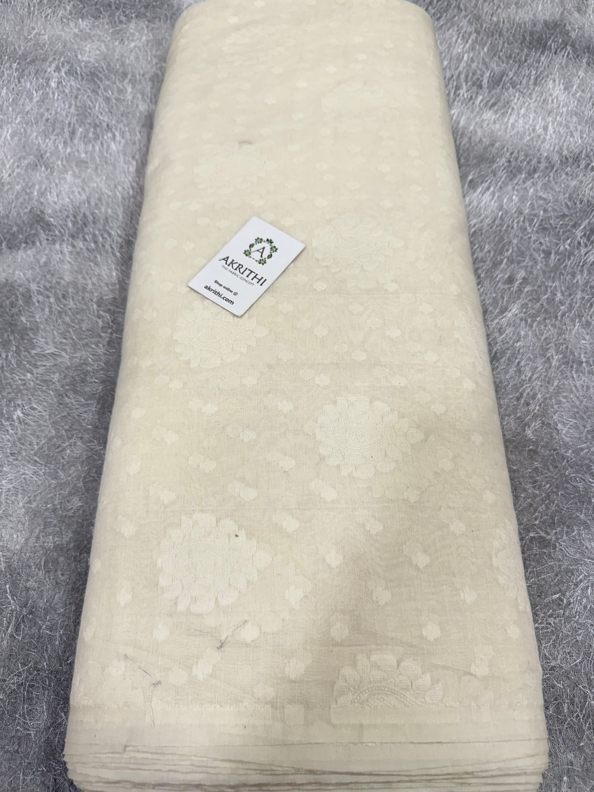 Dyeable banarasi Handloom chanderi cotton fabric