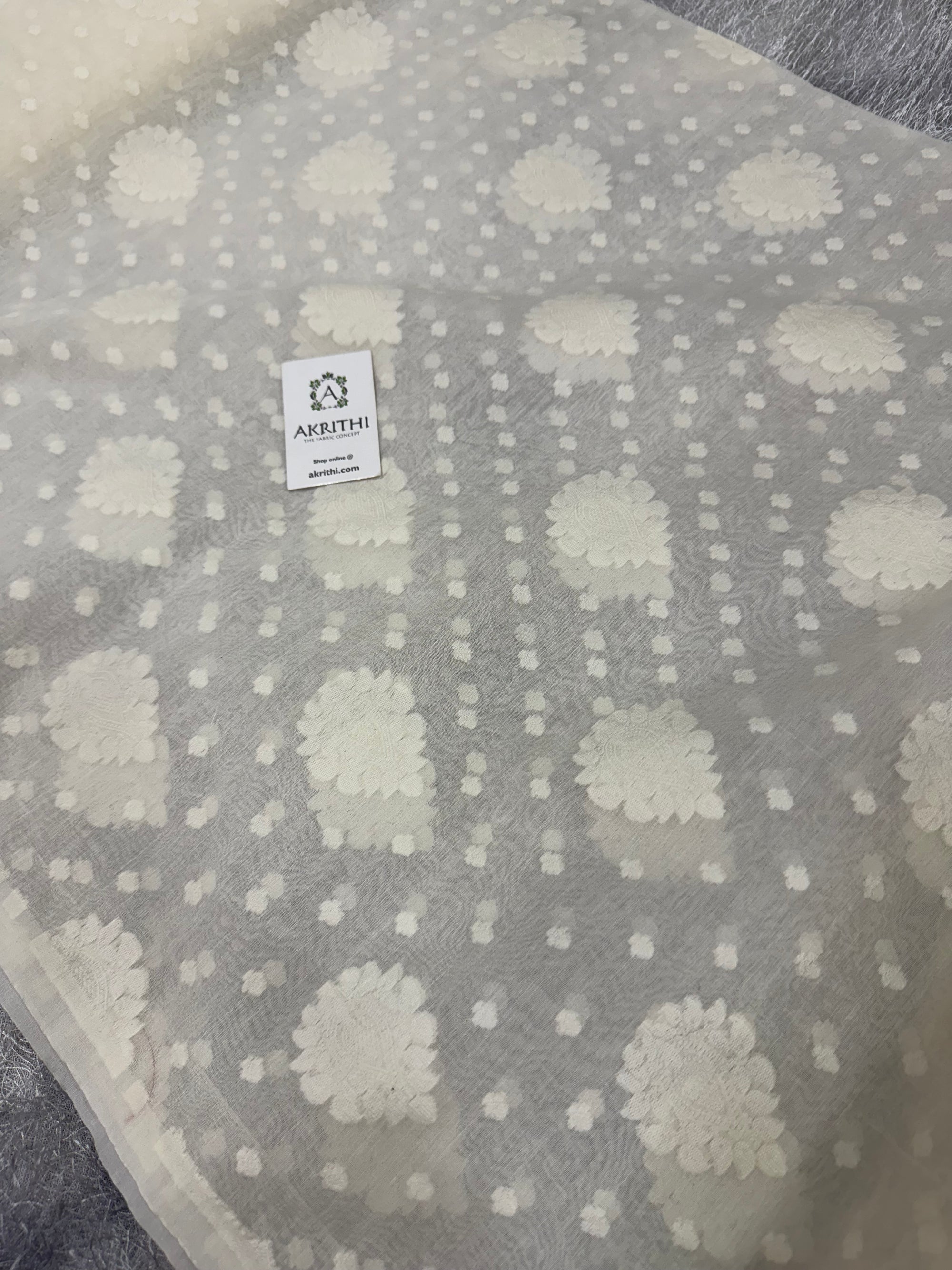 Dyeable banarasi Handloom chanderi cotton fabric