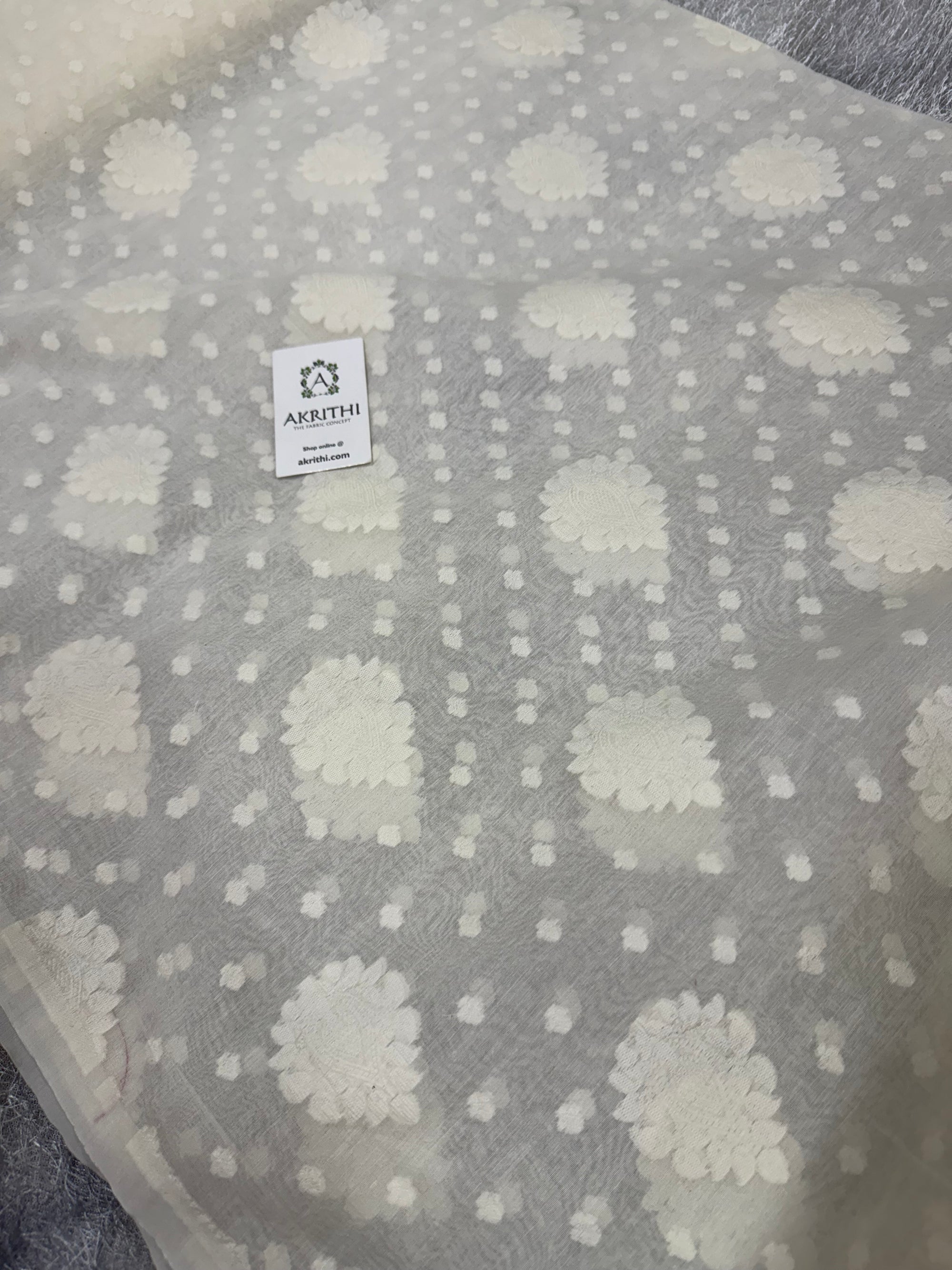 Dyeable banarasi Handloom chanderi cotton fabric