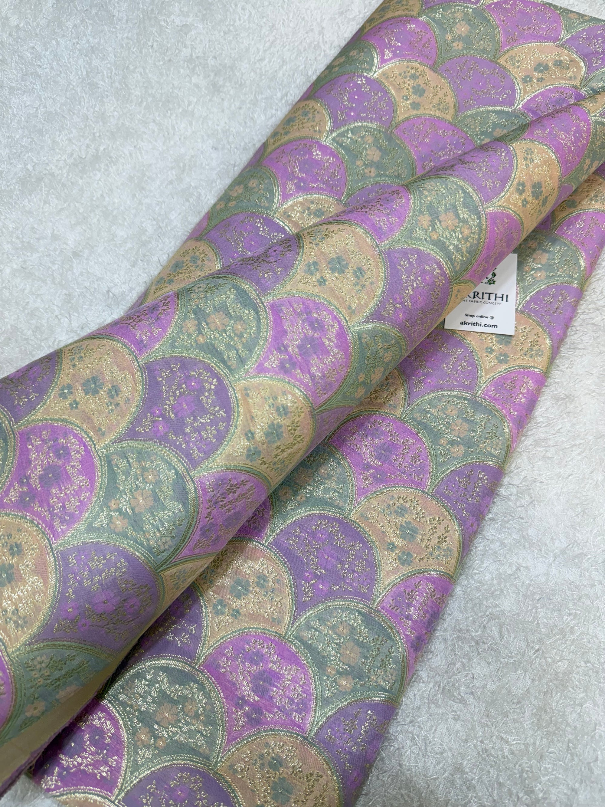 Pure Banarasi brocade fabric