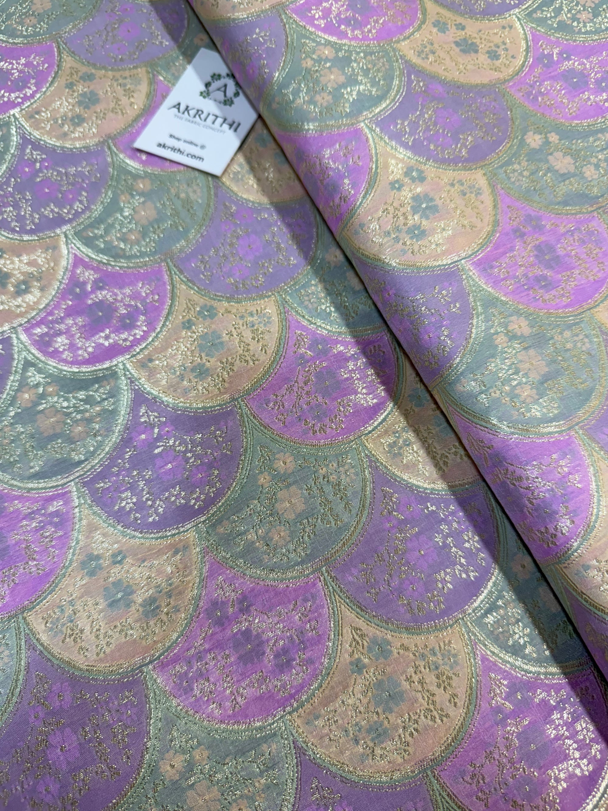 Pure Banarasi brocade fabric
