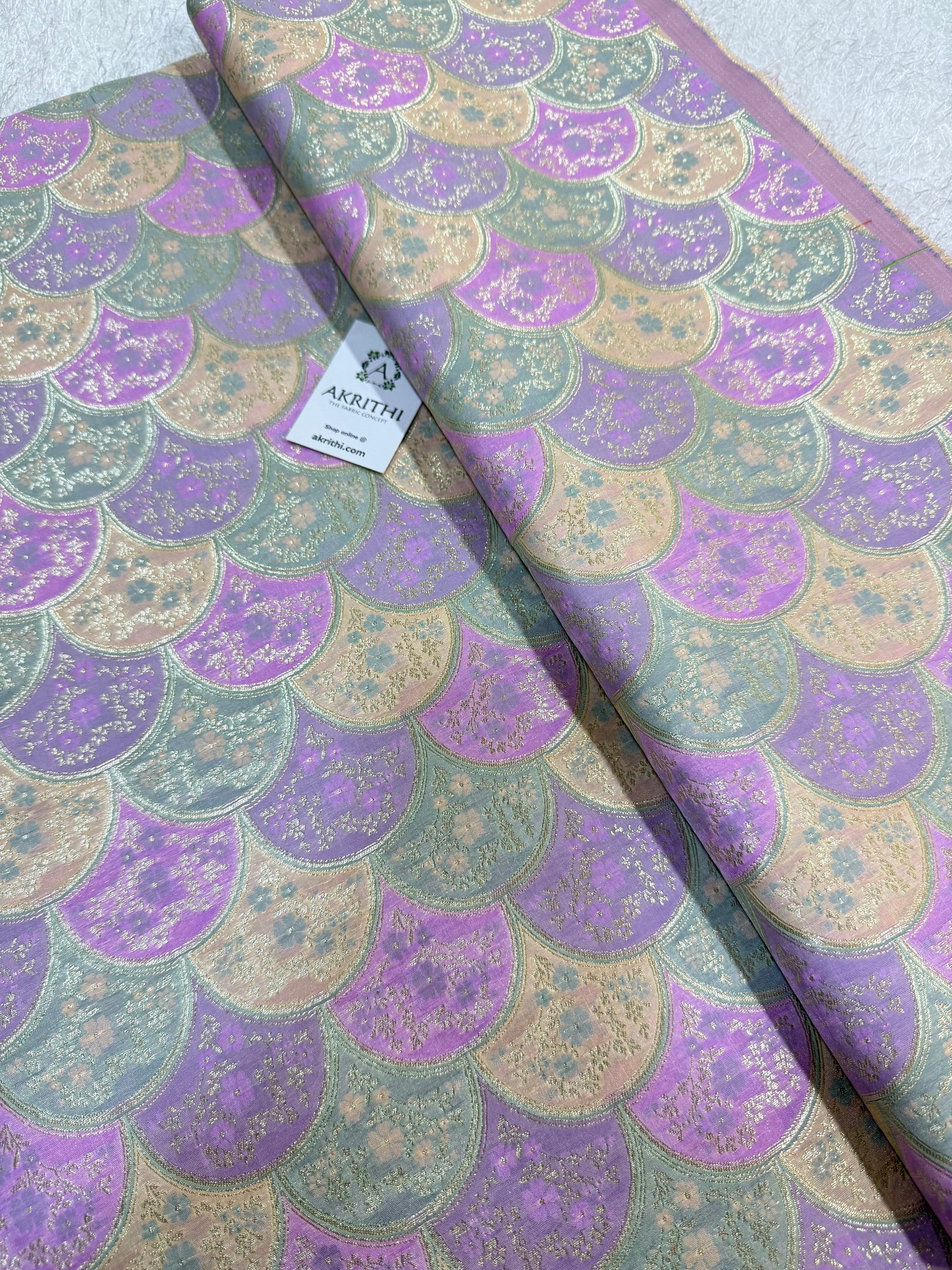 Pure Banarasi brocade fabric
