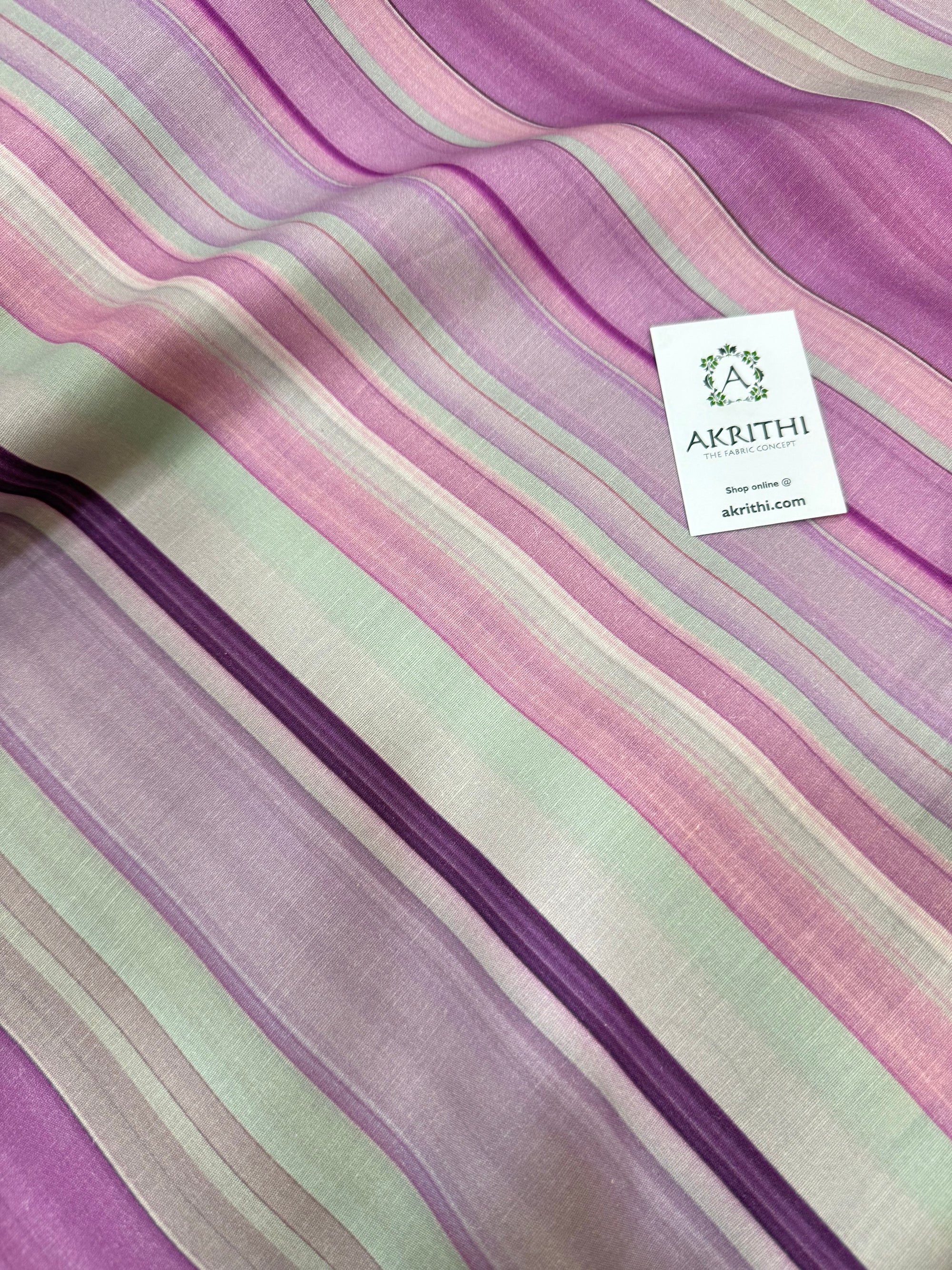 Digital Printed pure linen cotton fabric