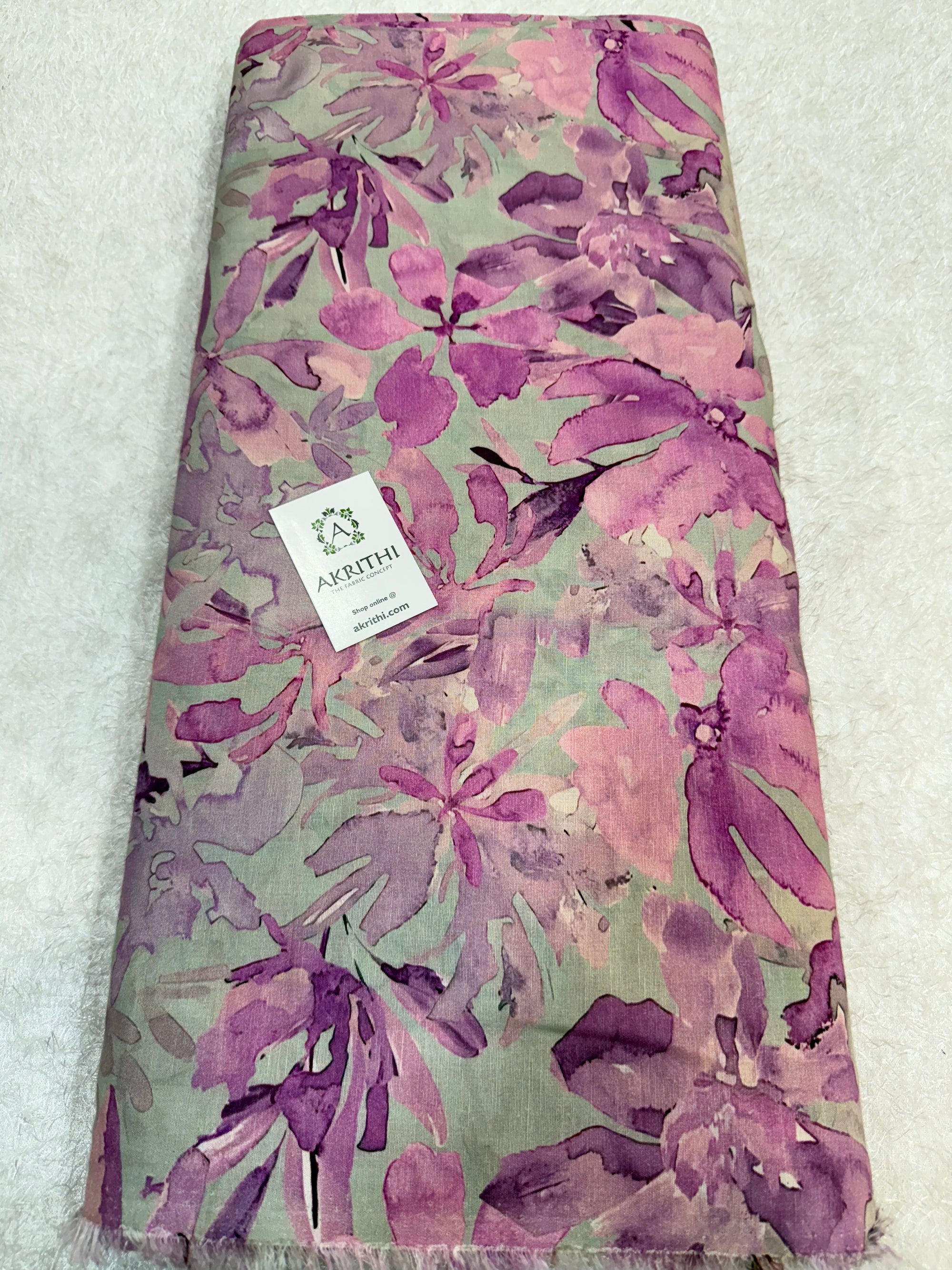Digital Printed pure linen cotton fabric