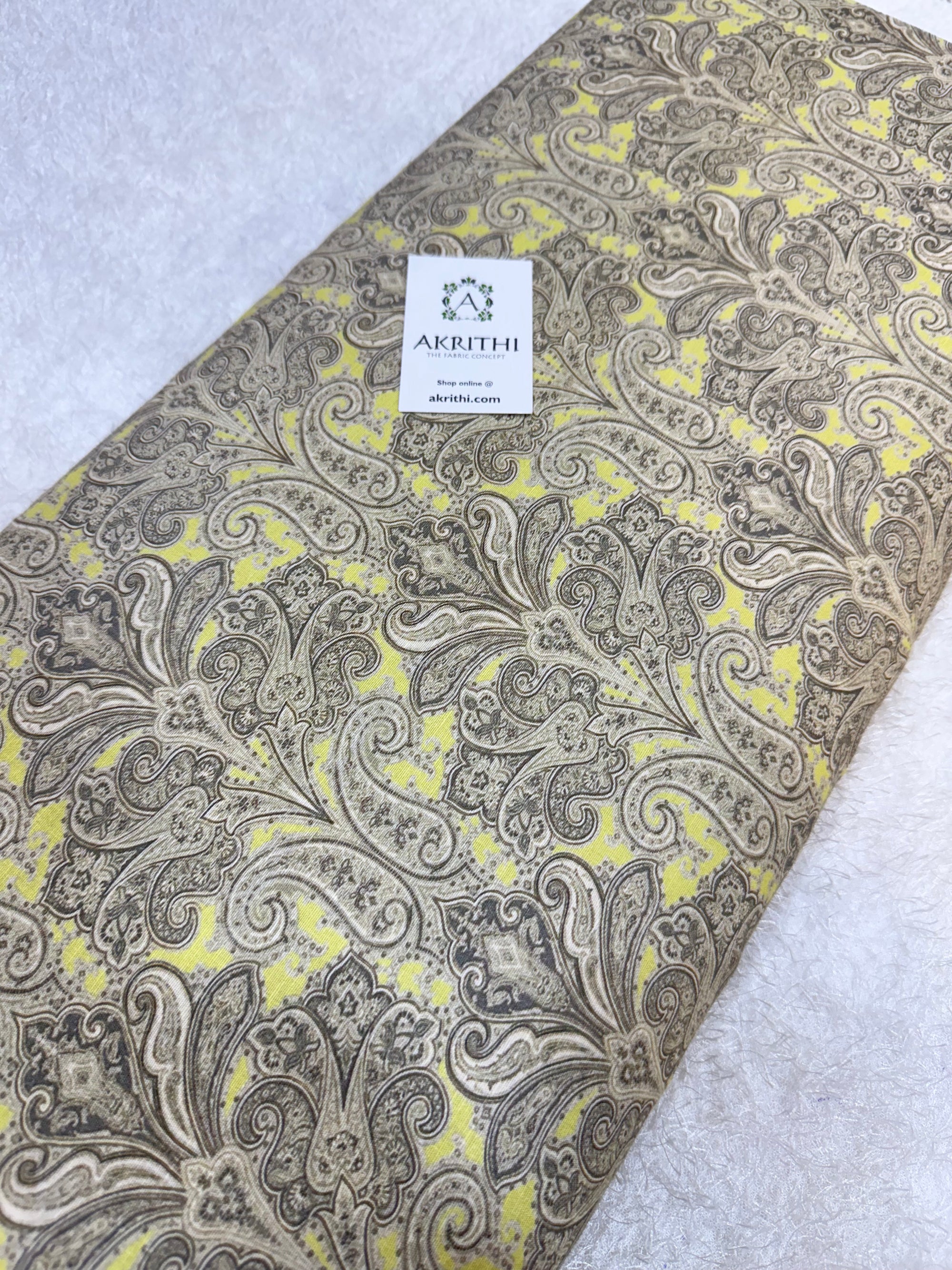 Digital Printed pure linen cotton fabric