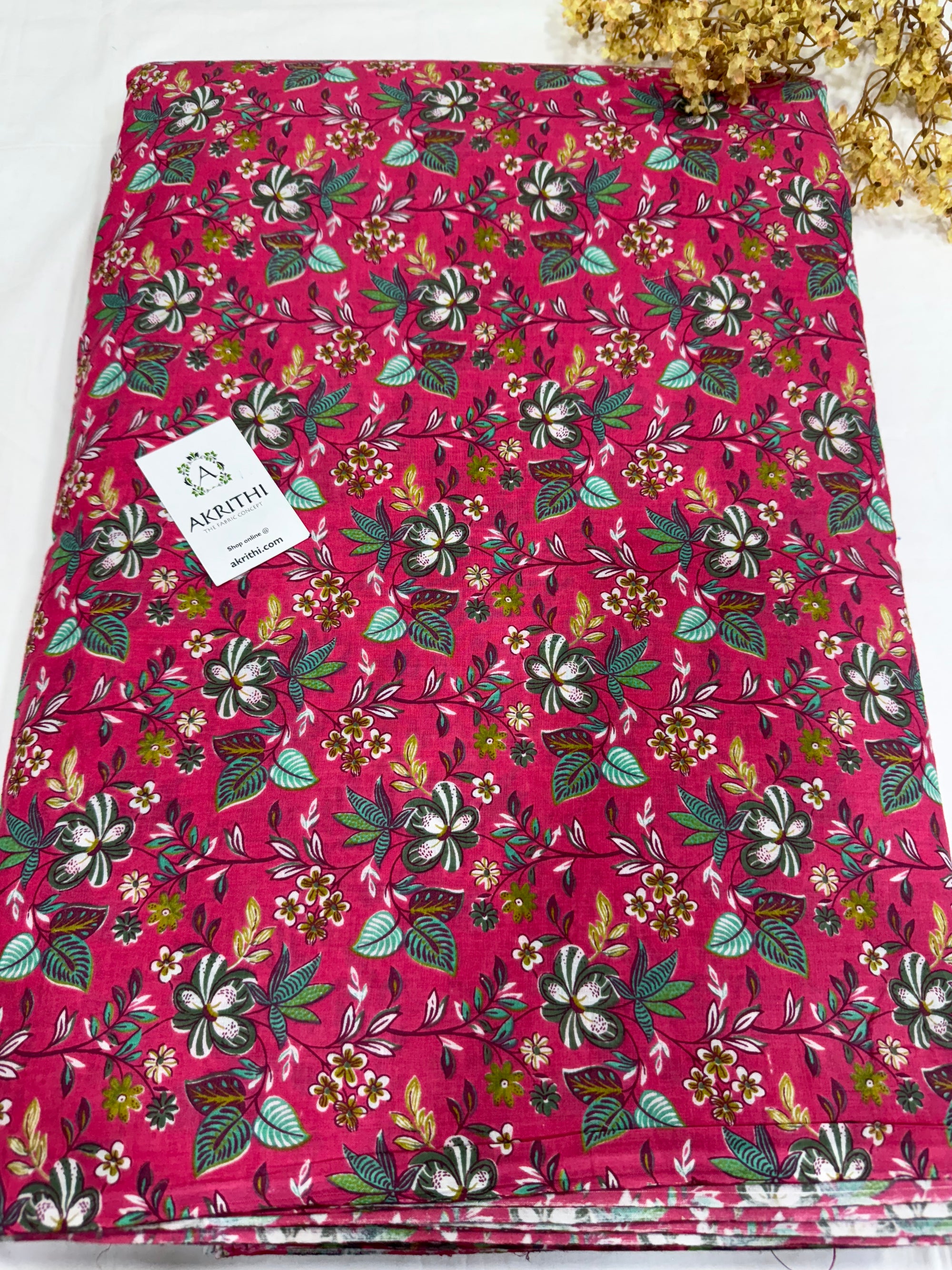 Printed pure cotton fabric