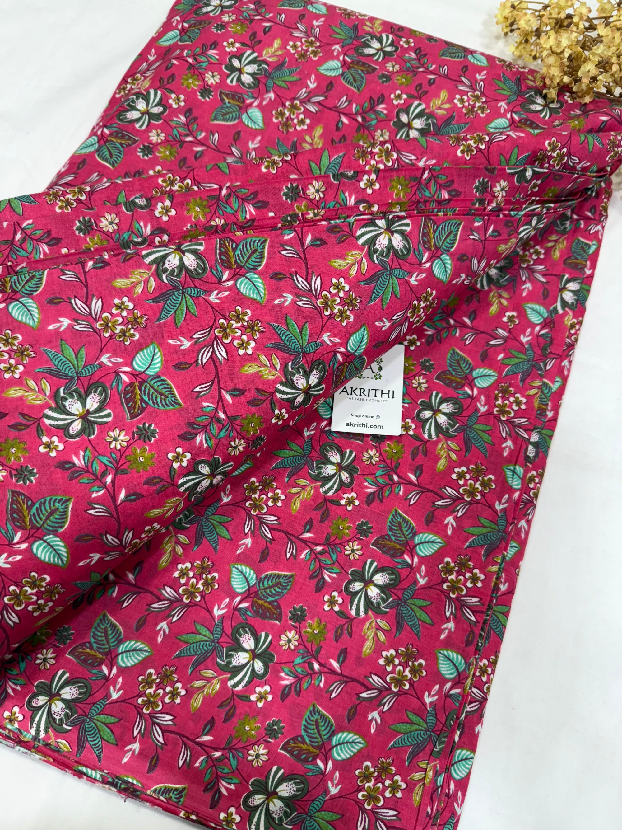 Printed pure cotton fabric