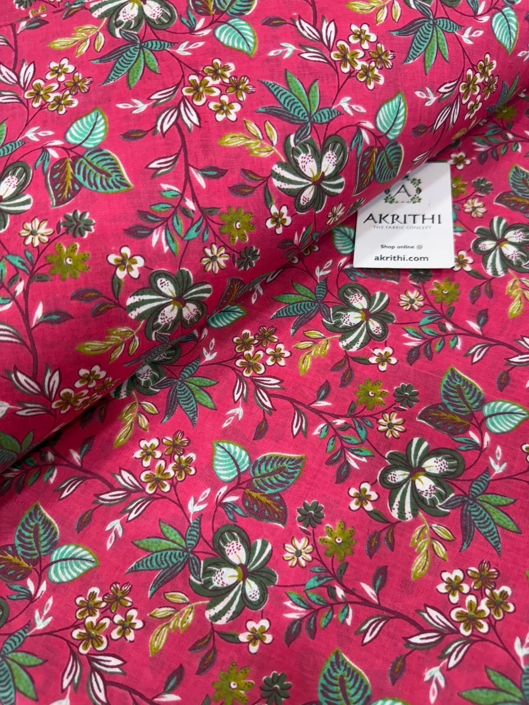 Printed pure cotton fabric