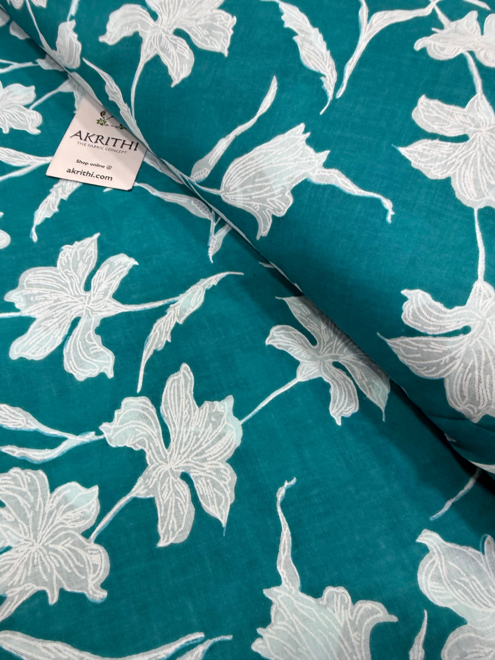 Printed pure cotton fabric