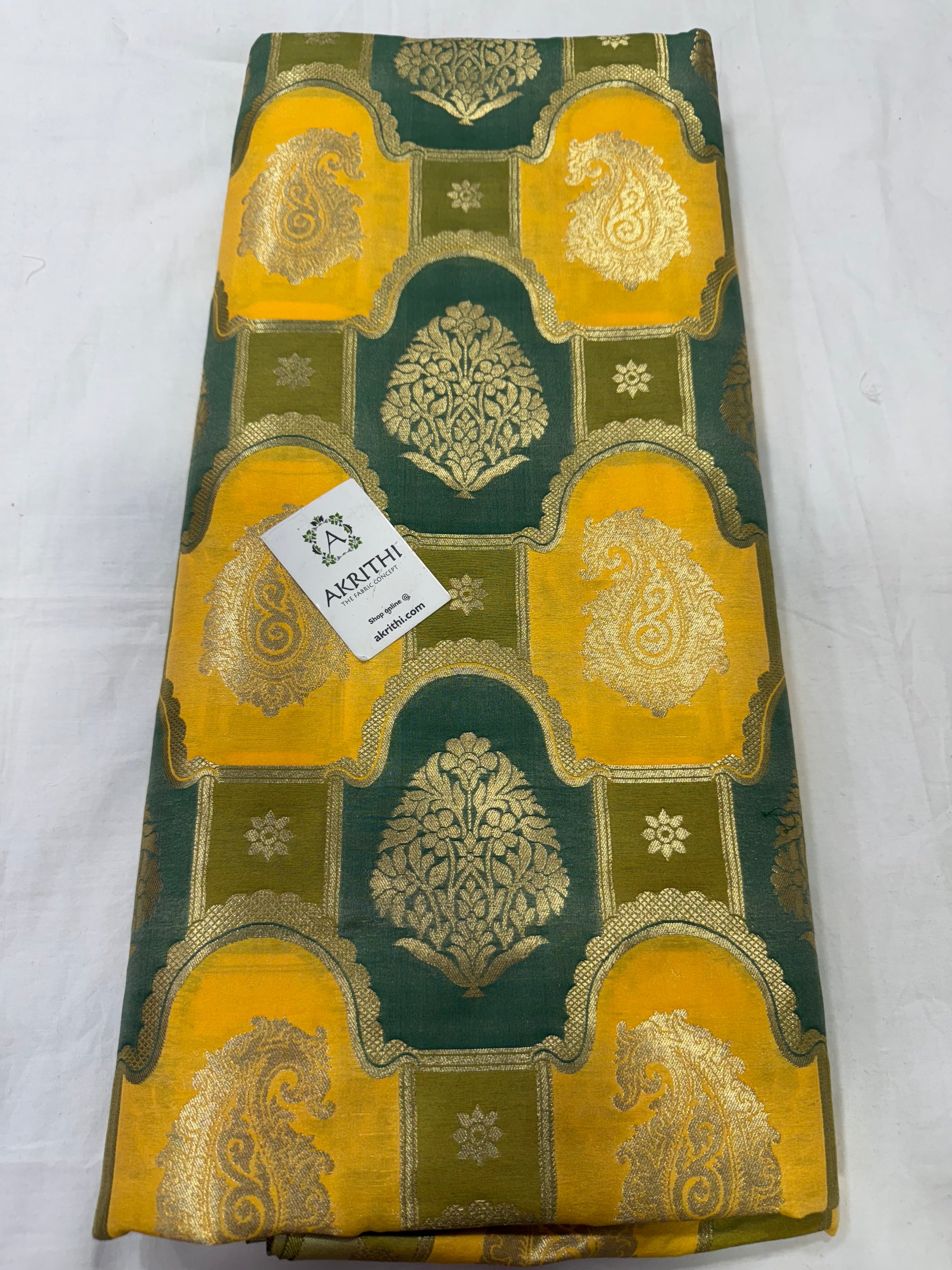 Pure Banarasi brocade fabric