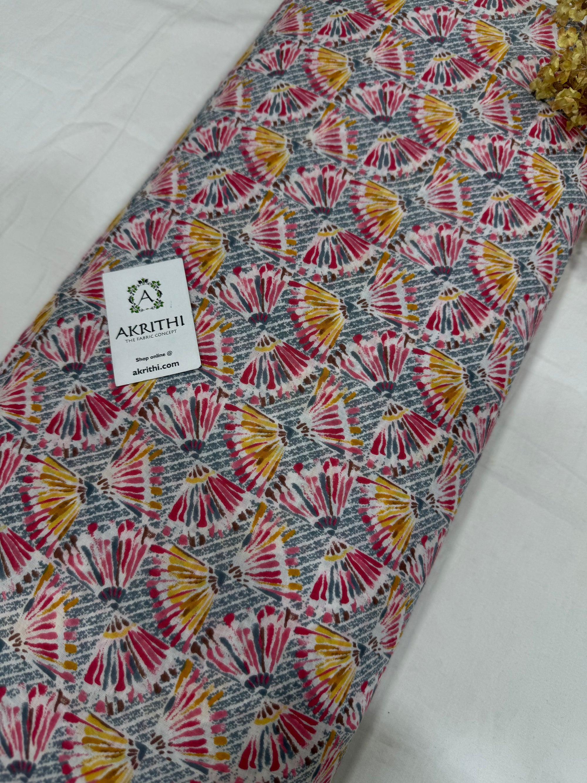 Printed pure cotton fabric