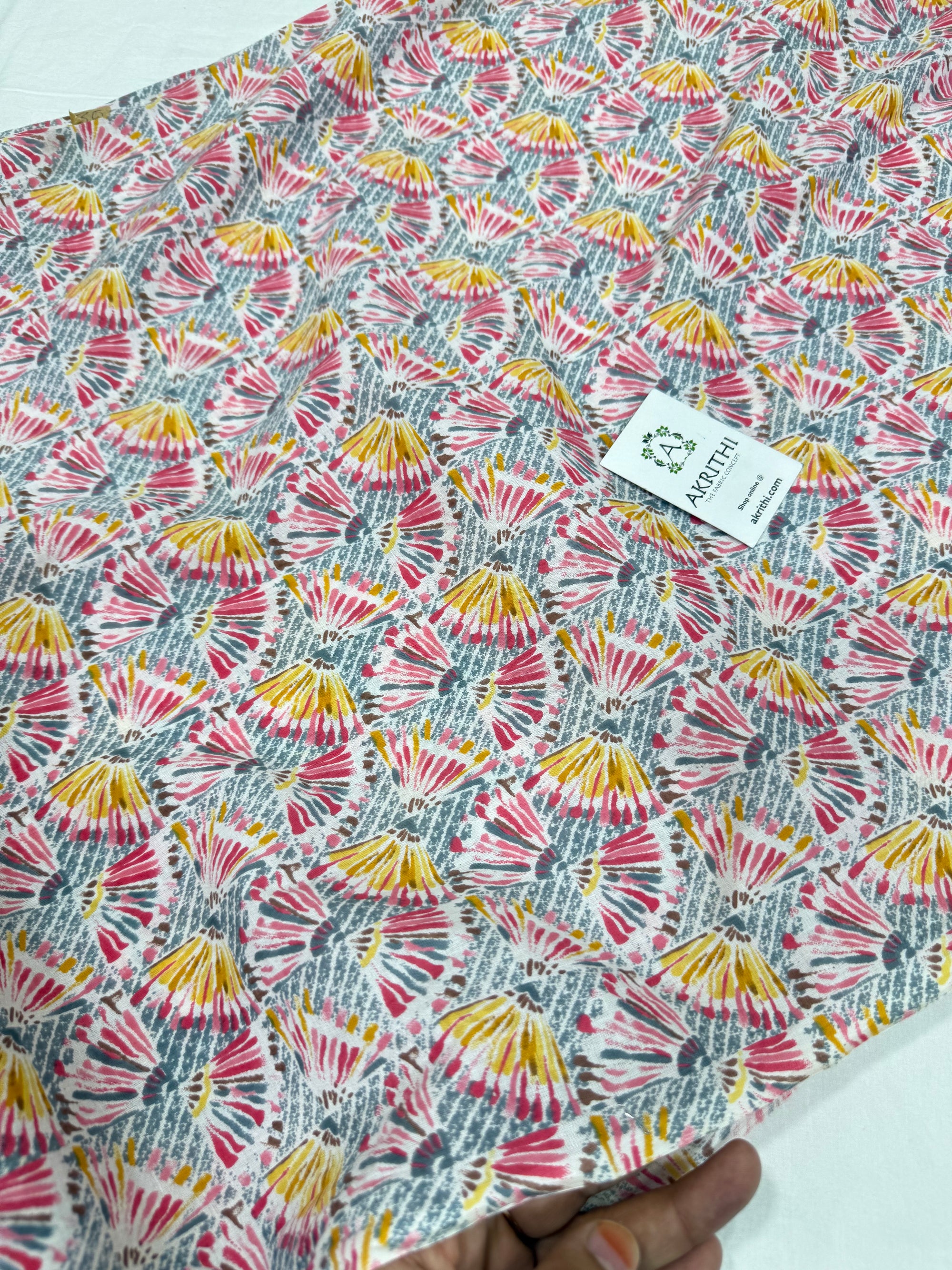 Printed pure cotton fabric