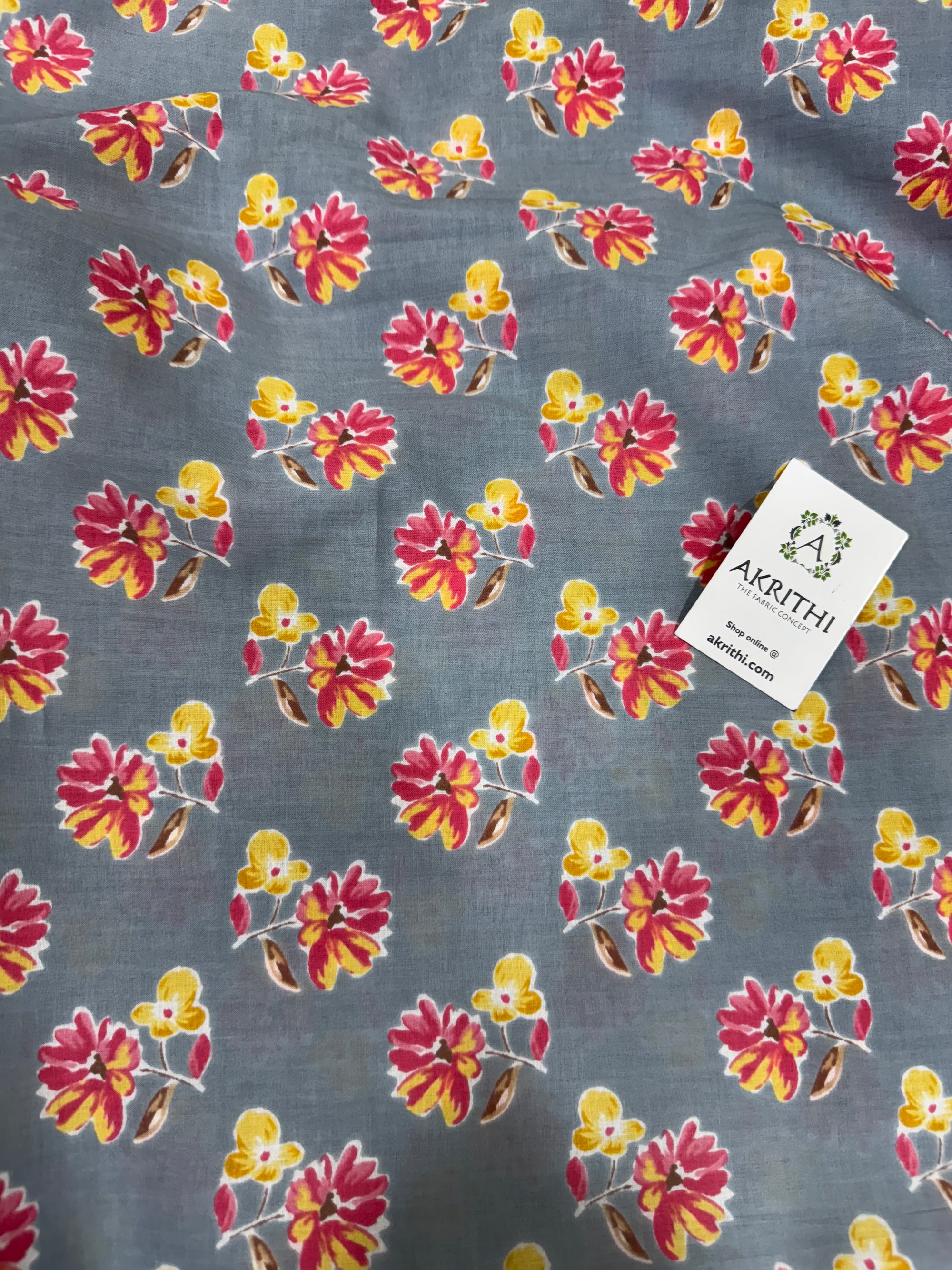 Printed pure cotton fabric