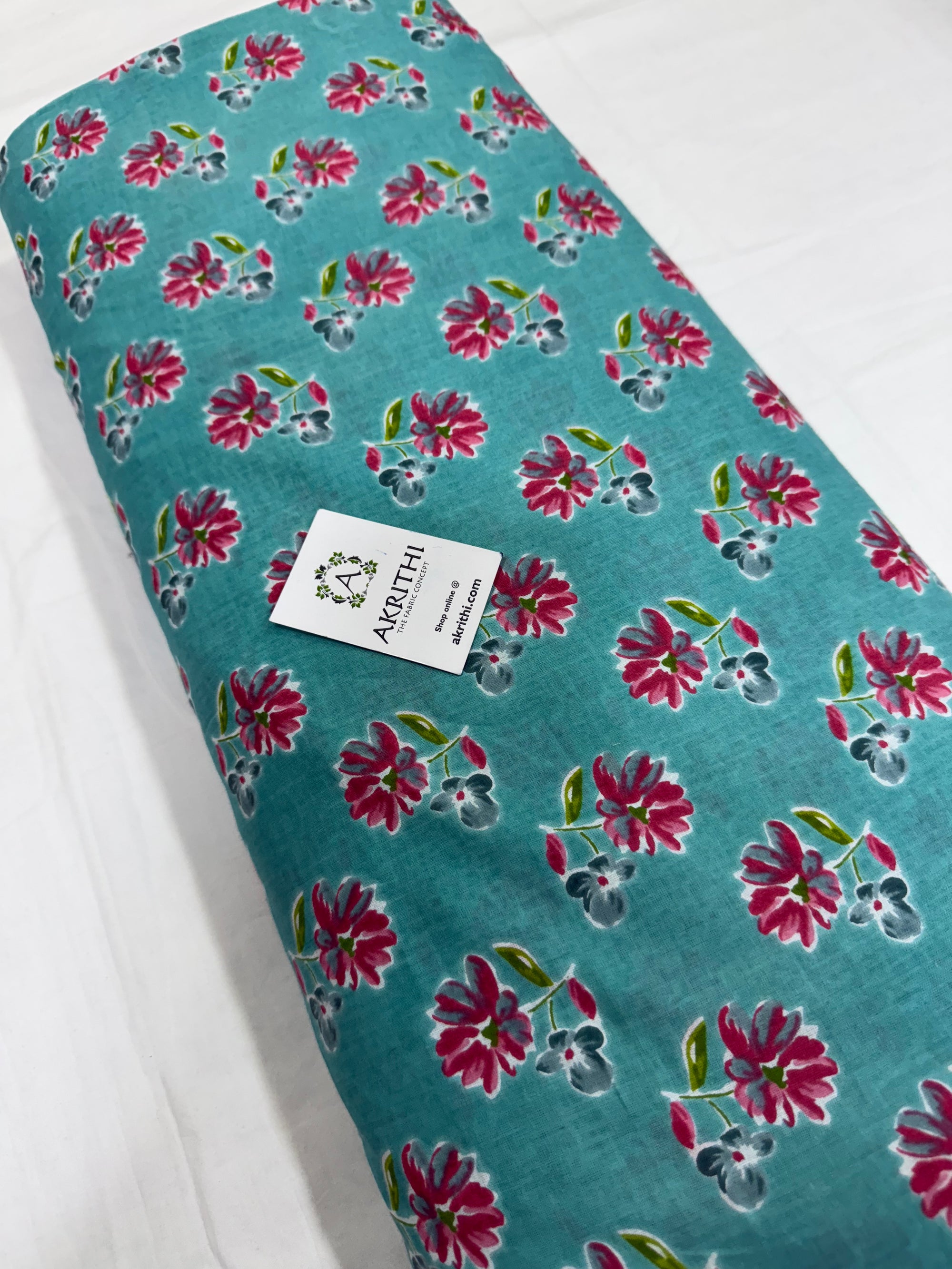 Printed pure cotton fabric