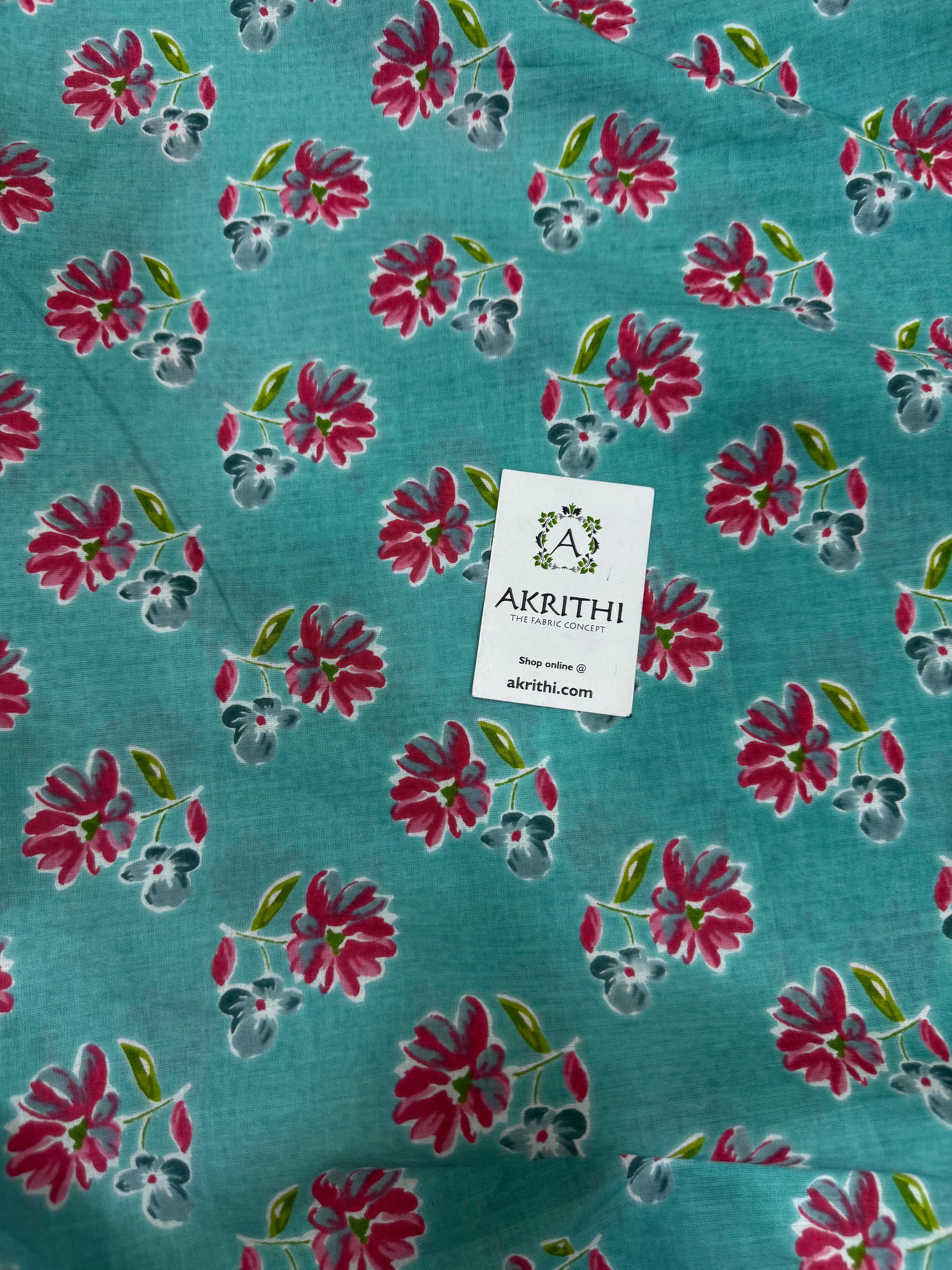 Printed pure cotton fabric