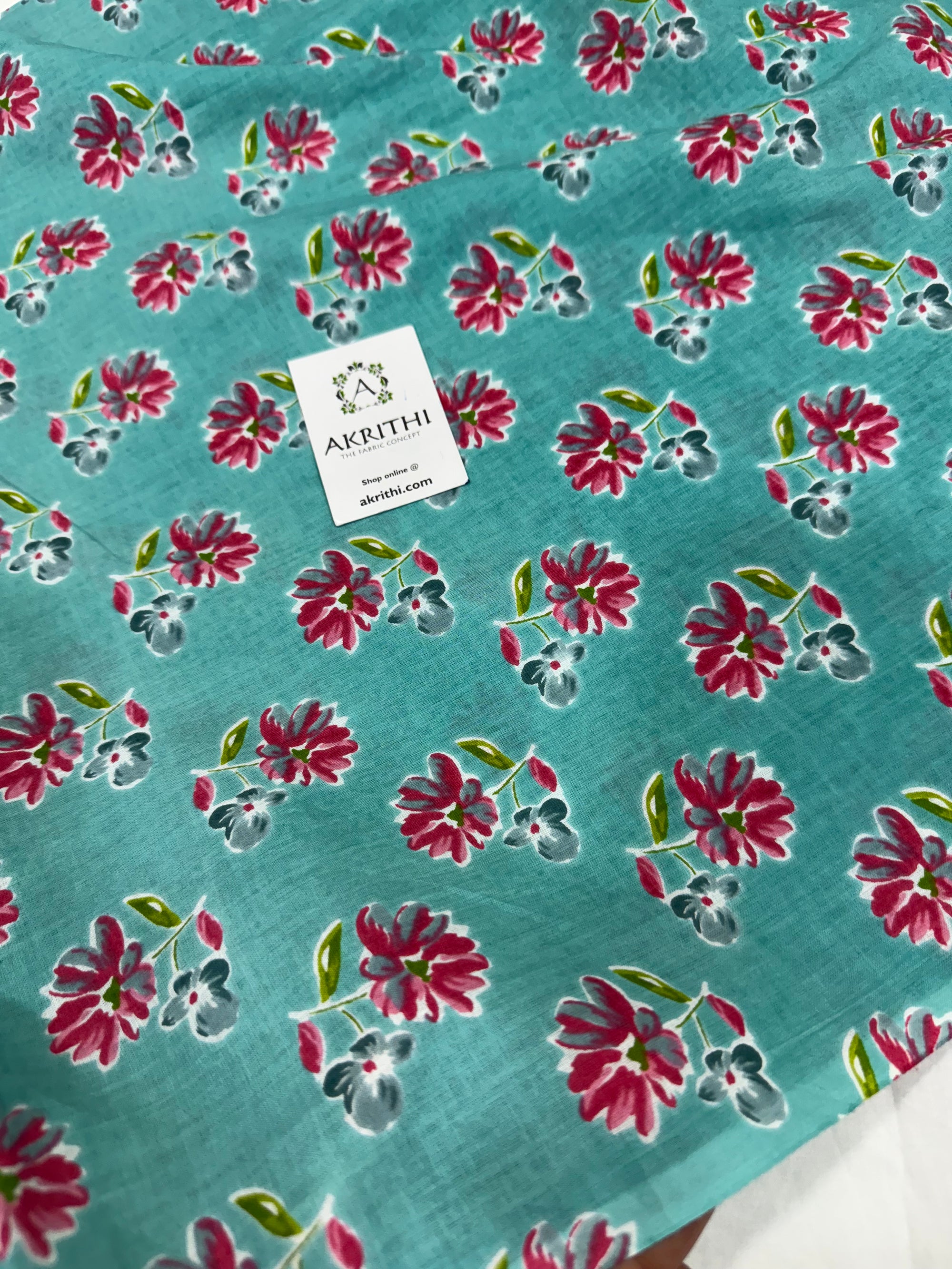 Printed pure cotton fabric