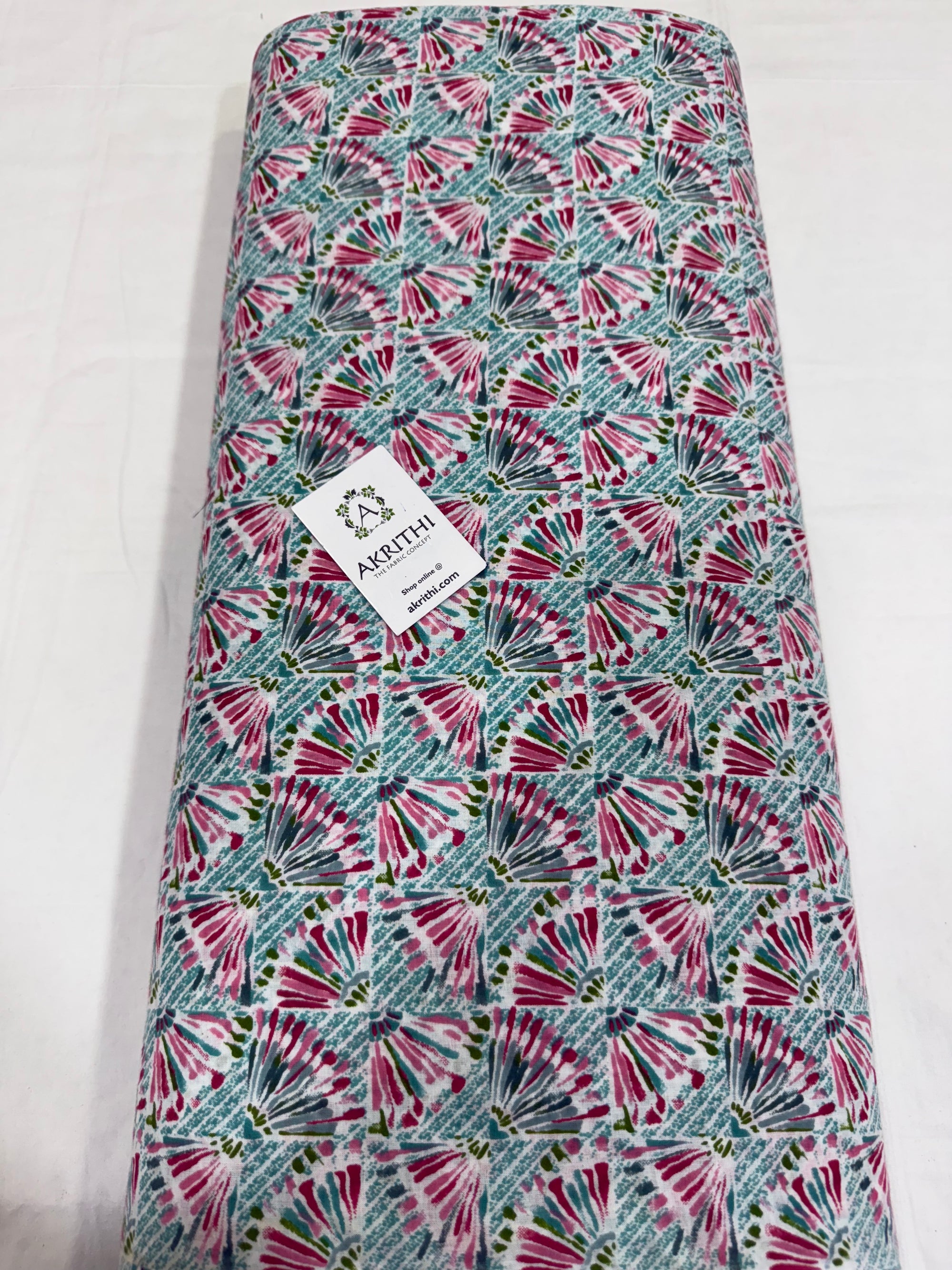 Printed pure cotton fabric