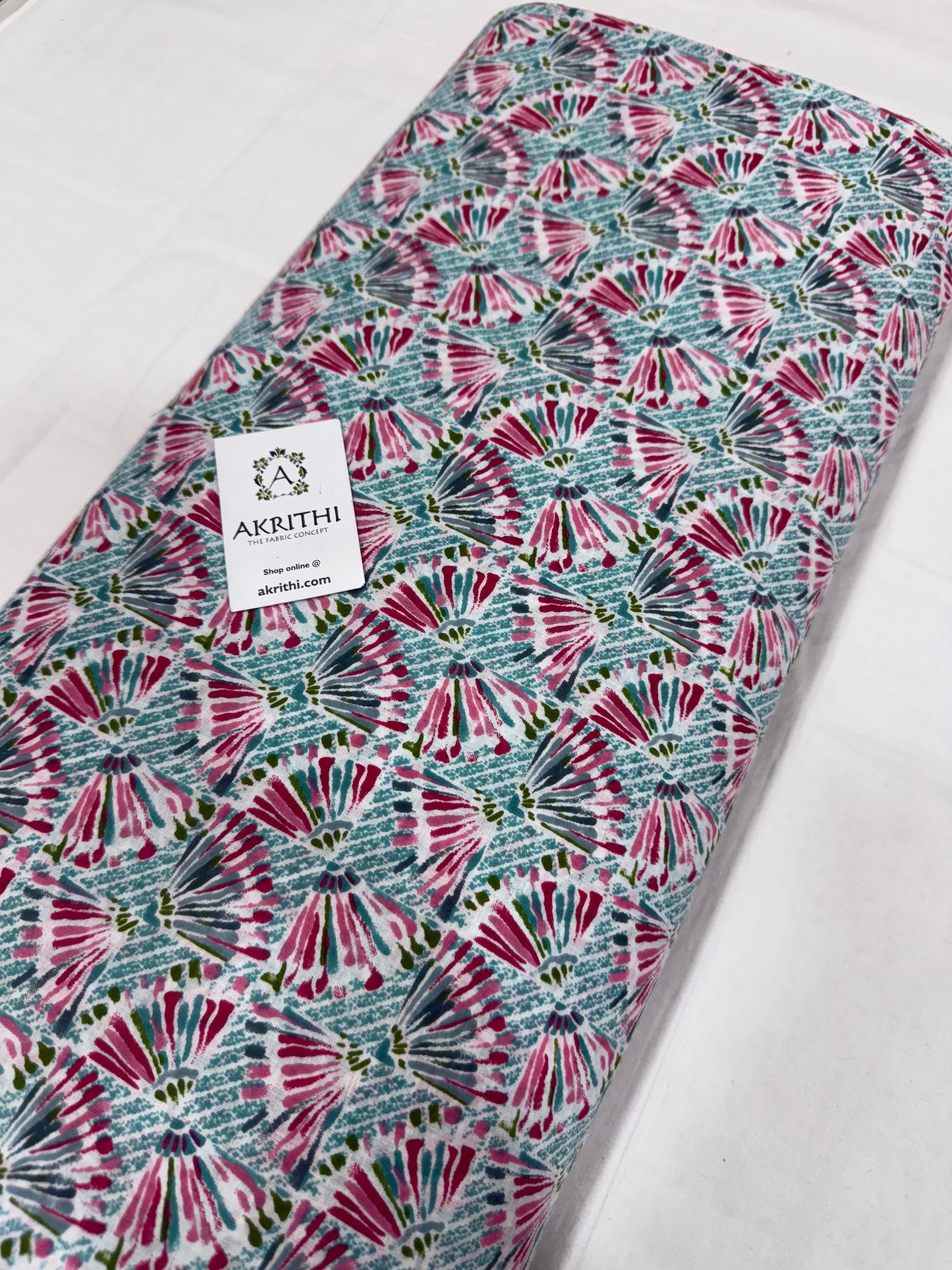 Printed pure cotton fabric