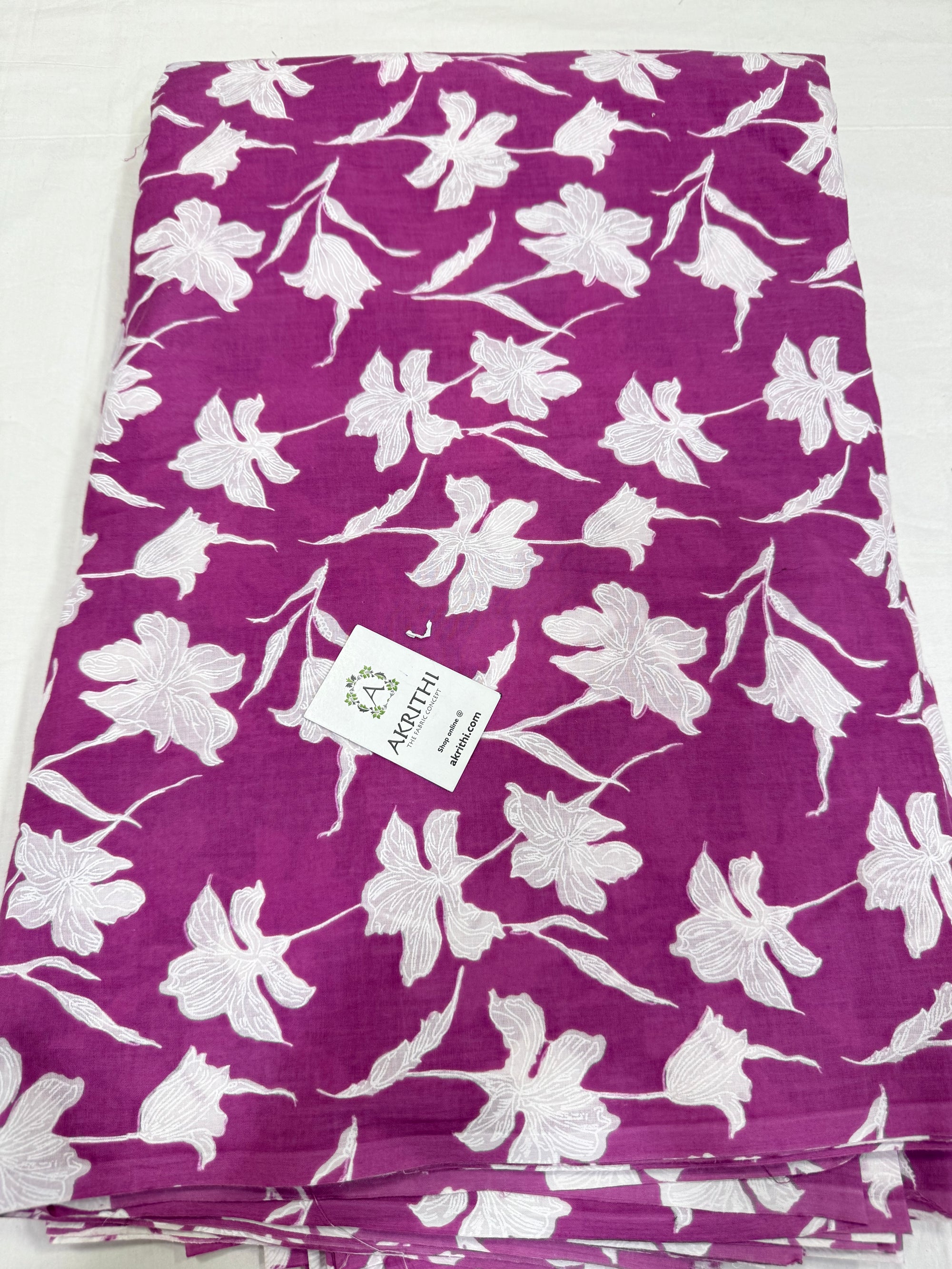 Printed pure cotton fabric