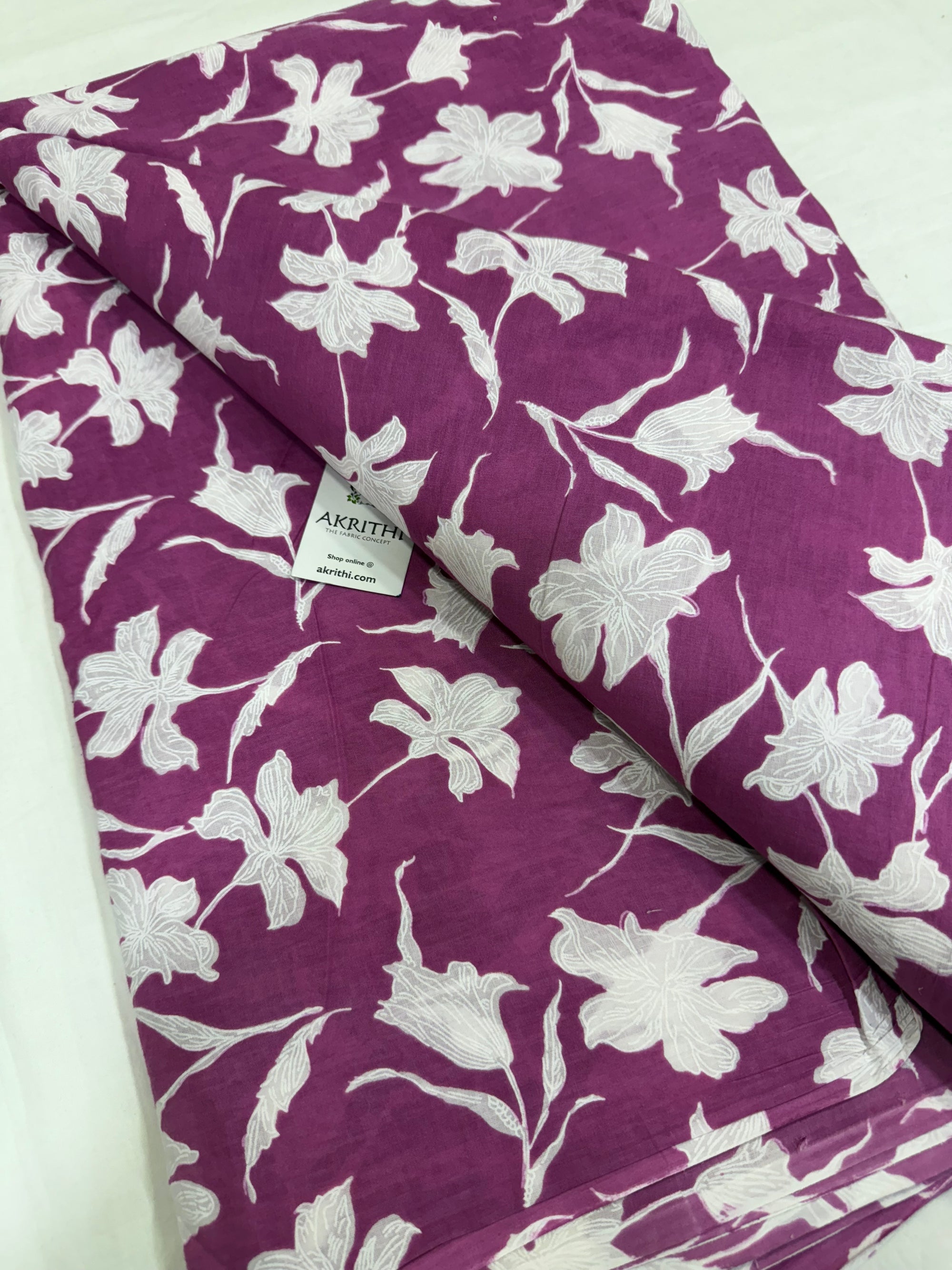 Printed pure cotton fabric