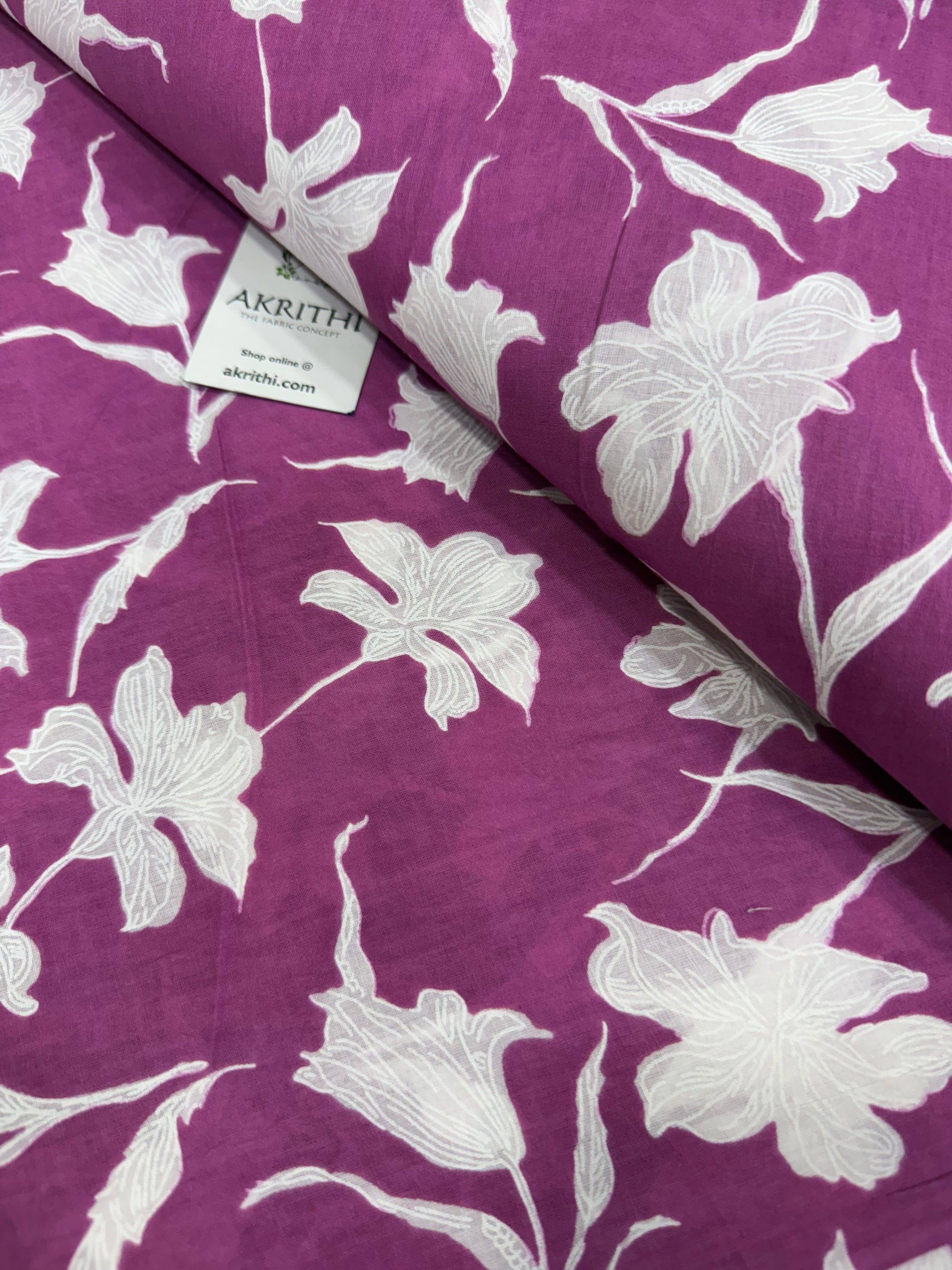 Printed pure cotton fabric