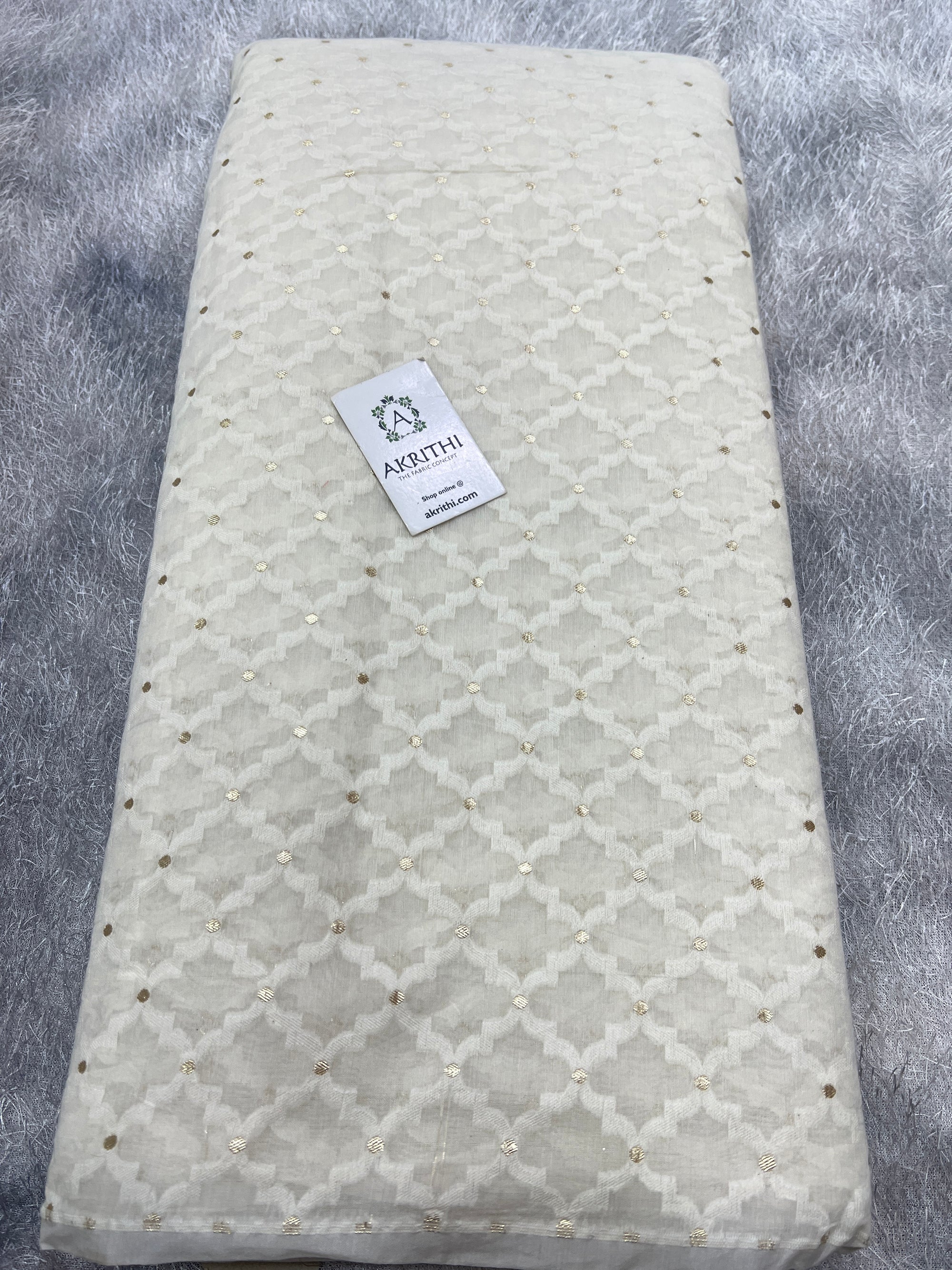 Dyeable banarasi Handloom chanderi lurex fabric