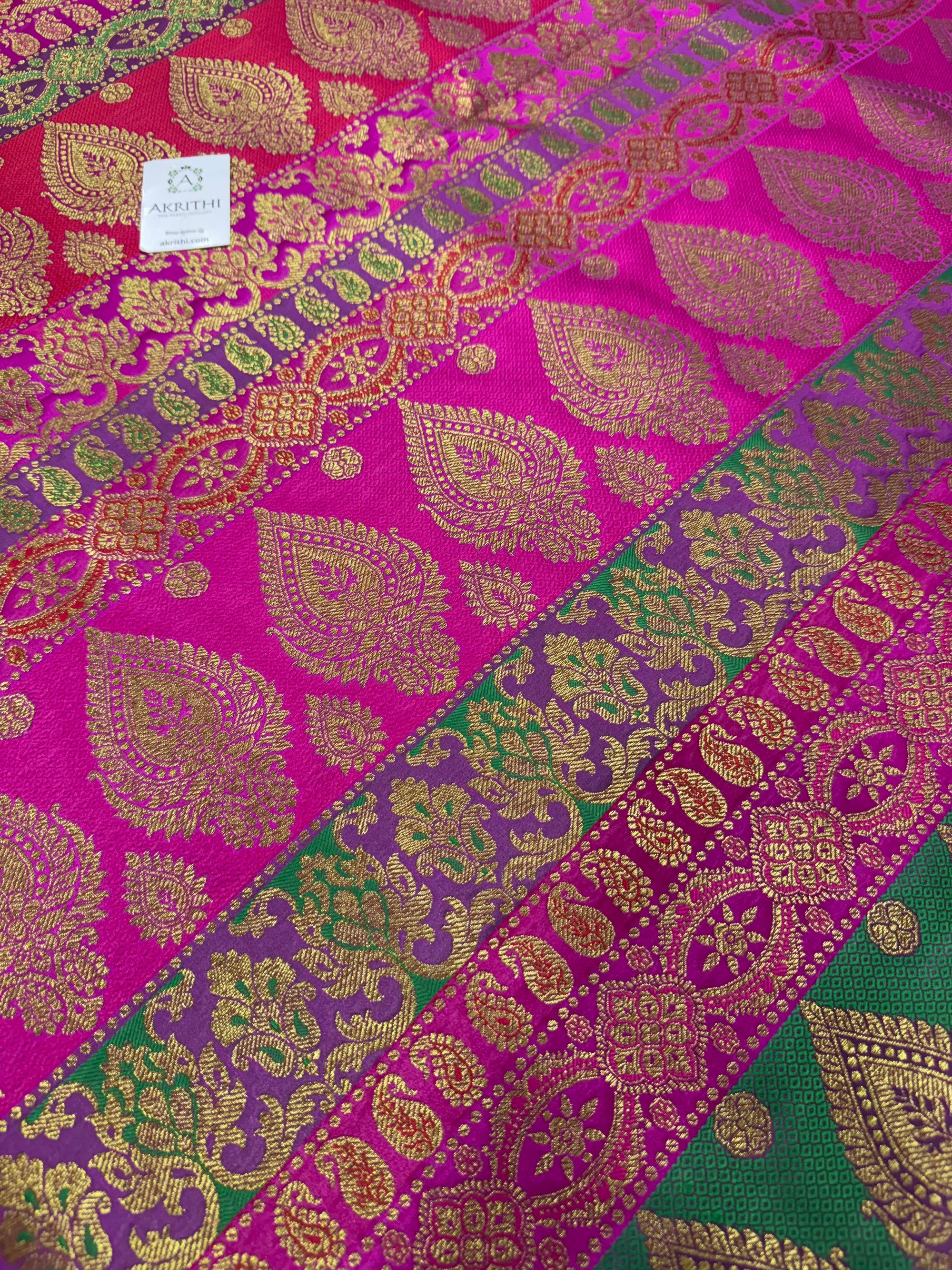 Pure Banarasi brocade fabric