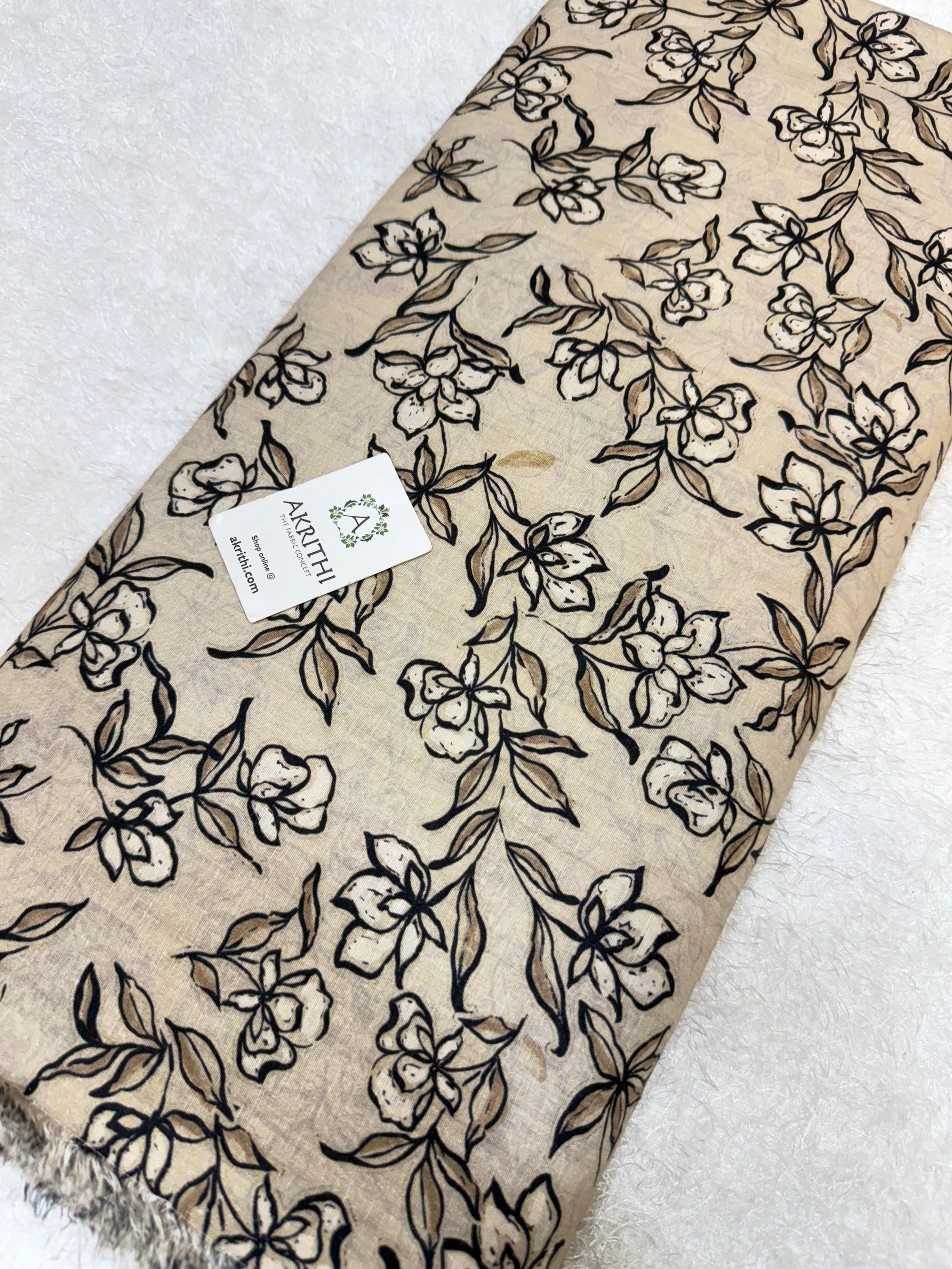 Digital Printed pure linen cotton fabric