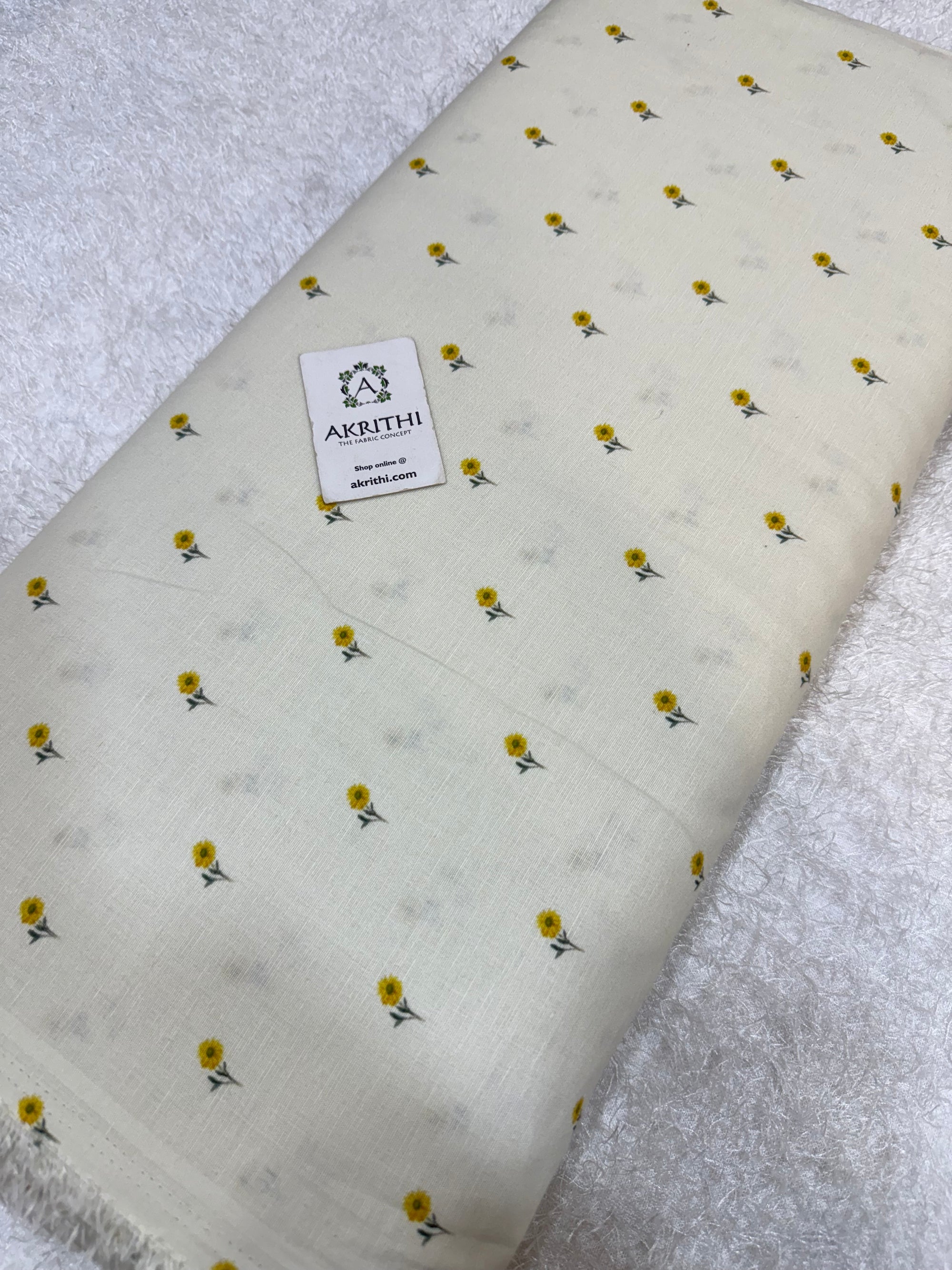 Digital Printed pure linen cotton fabric
