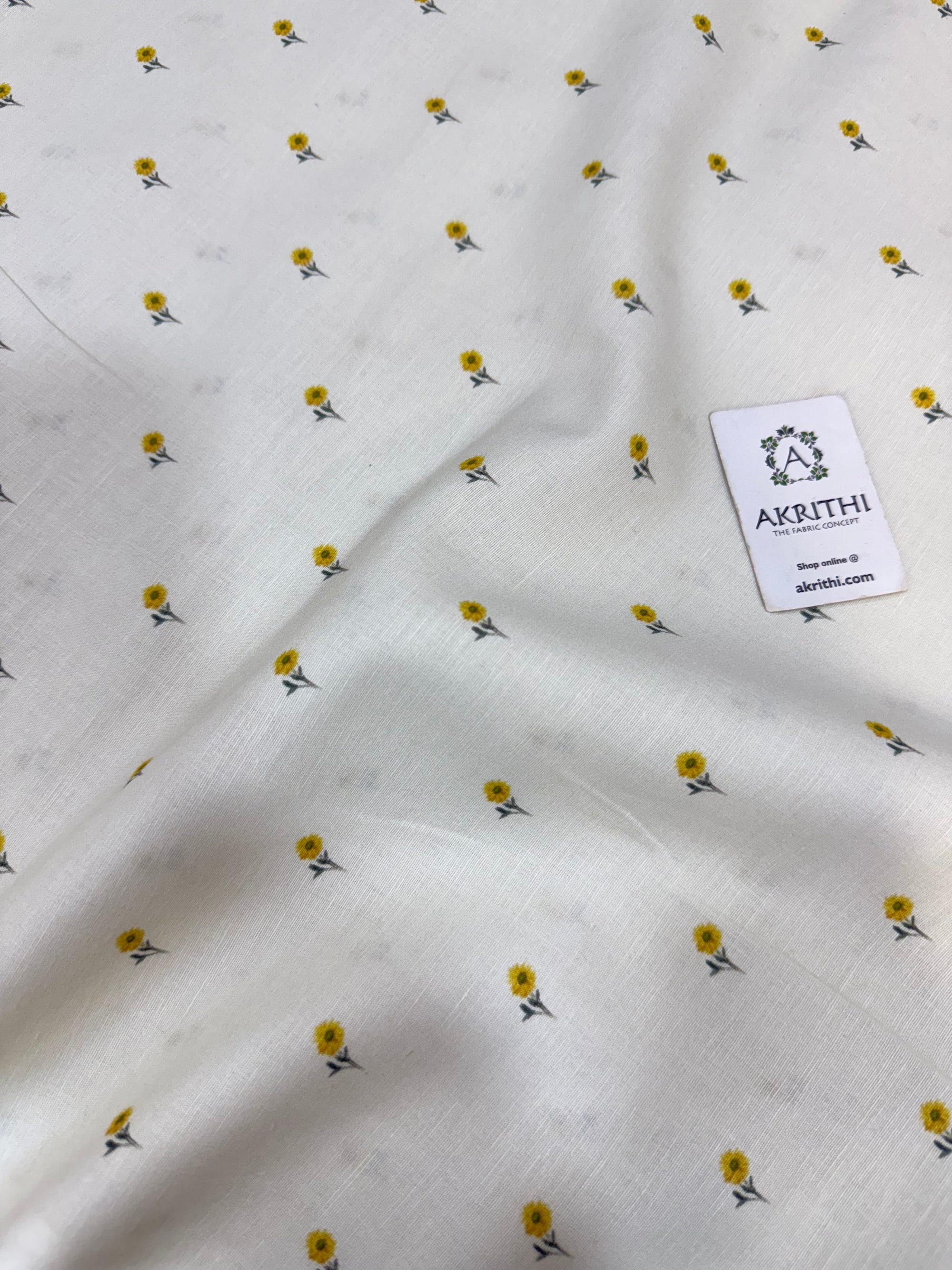 Digital Printed pure linen cotton fabric