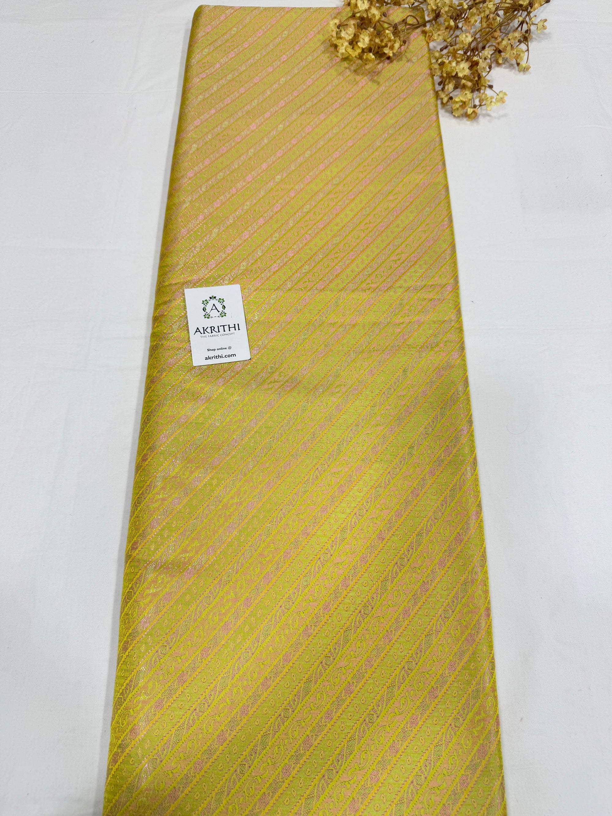 Pure Banarasi resham brocade fabric