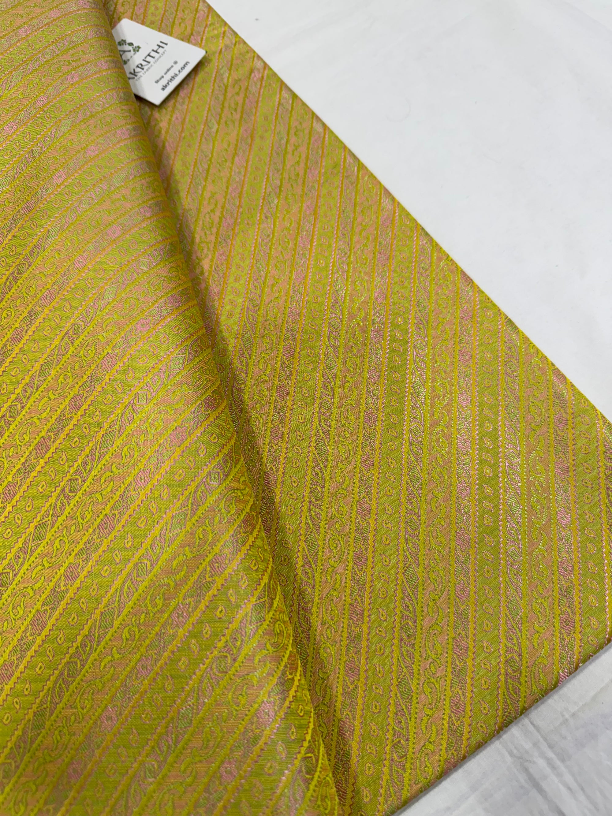 Pure Banarasi resham brocade fabric