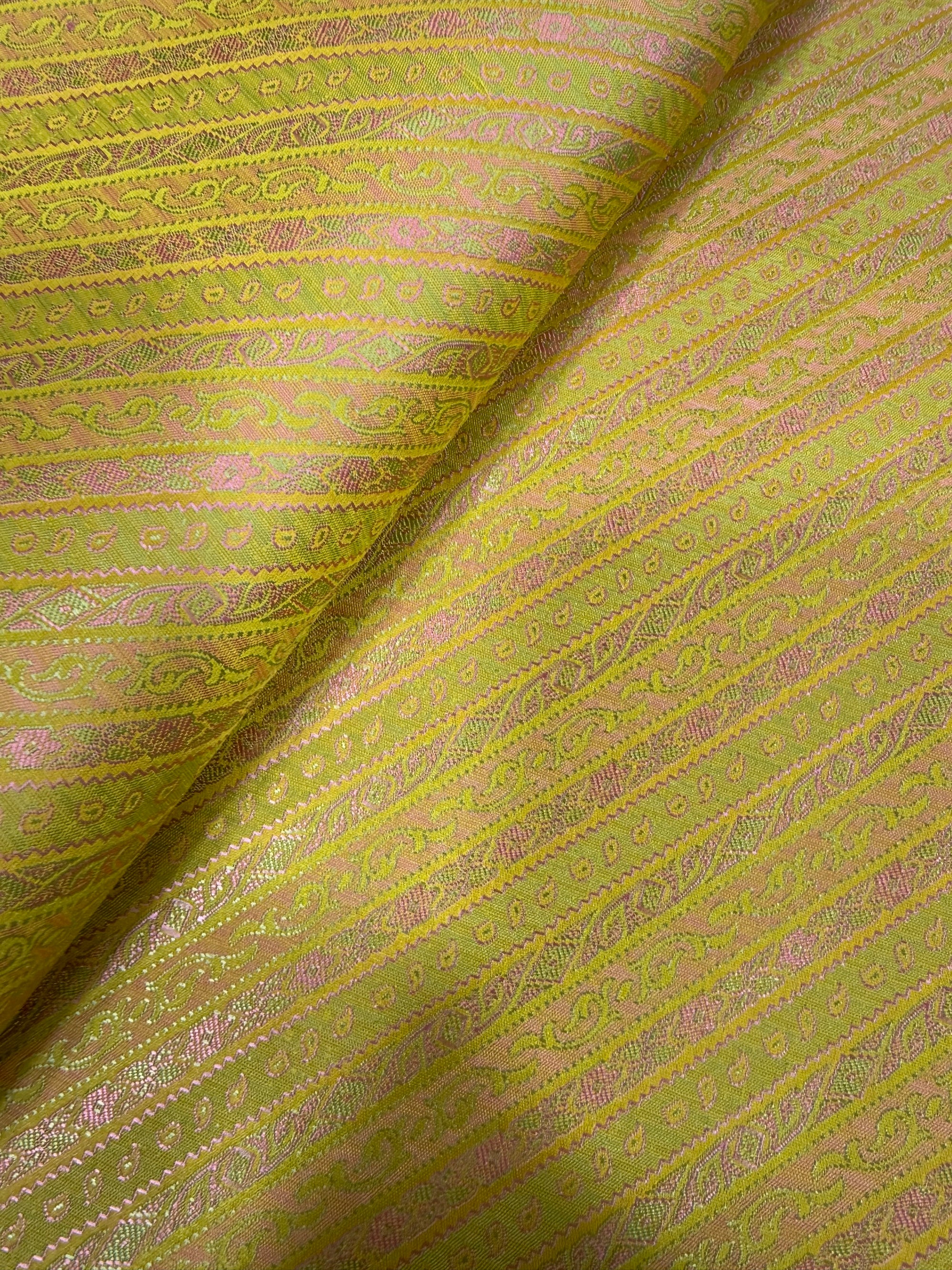 Pure Banarasi resham brocade fabric