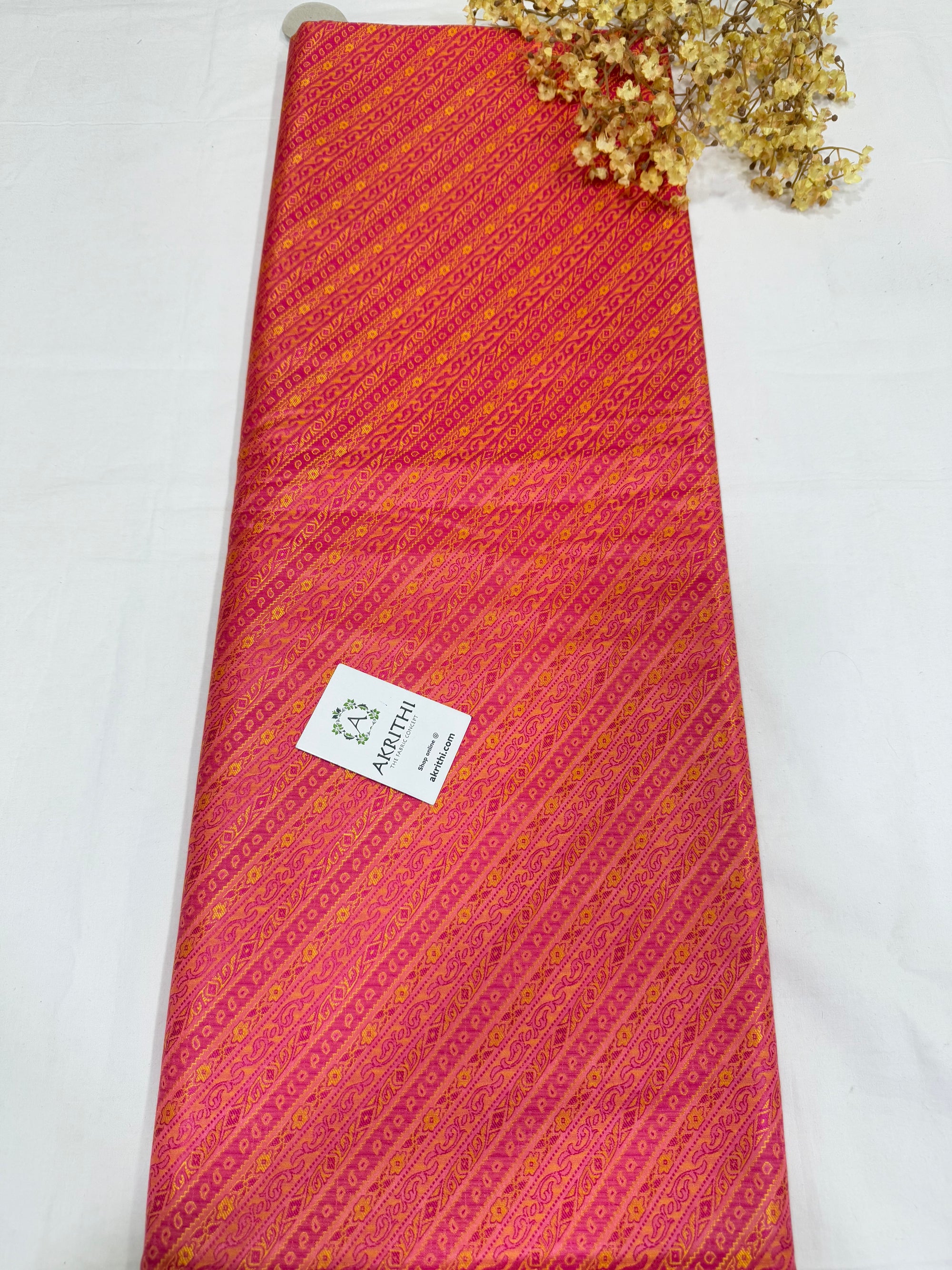Pure Banarasi resham brocade fabric