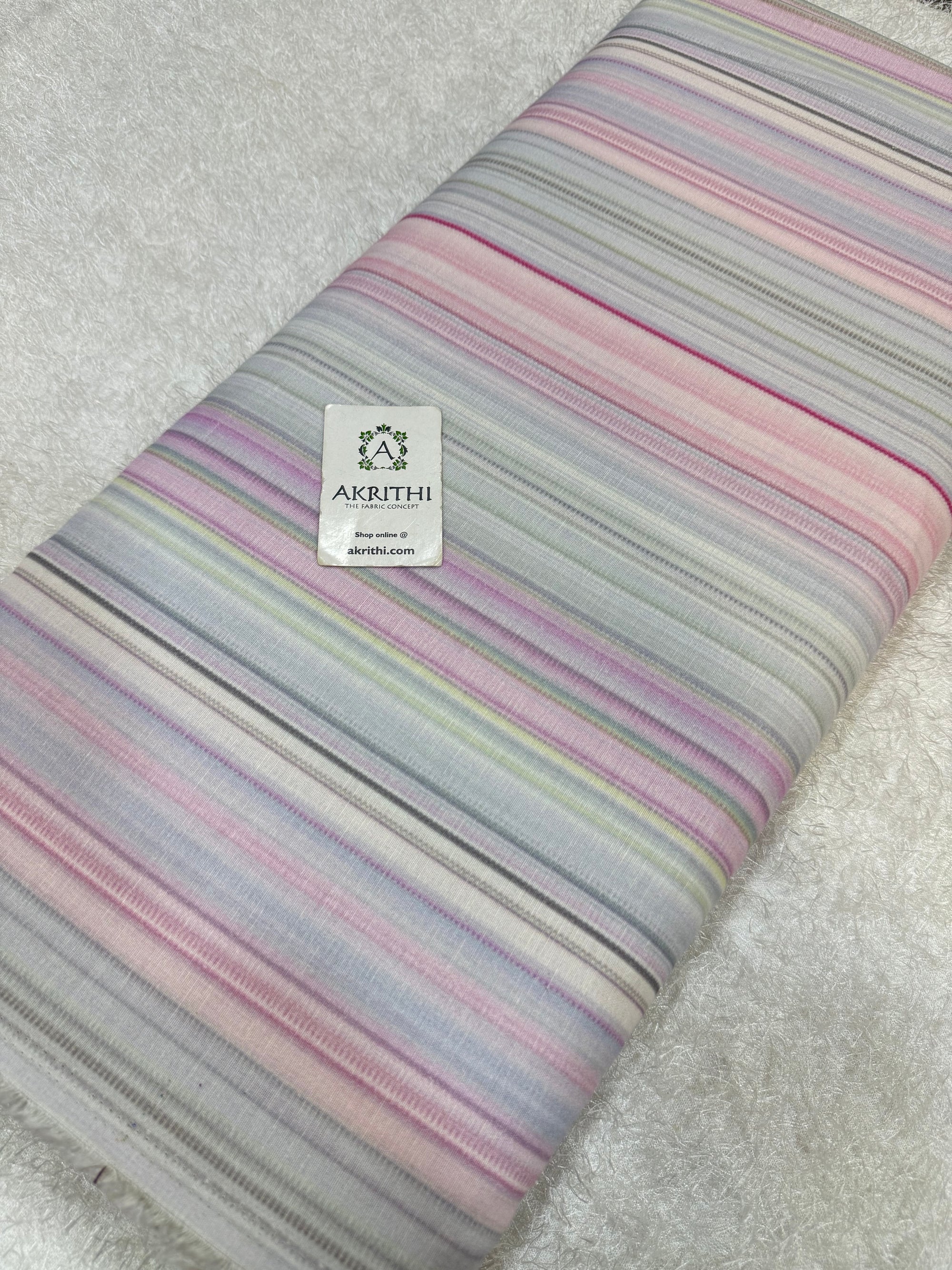 Digital Printed pure linen cotton fabric