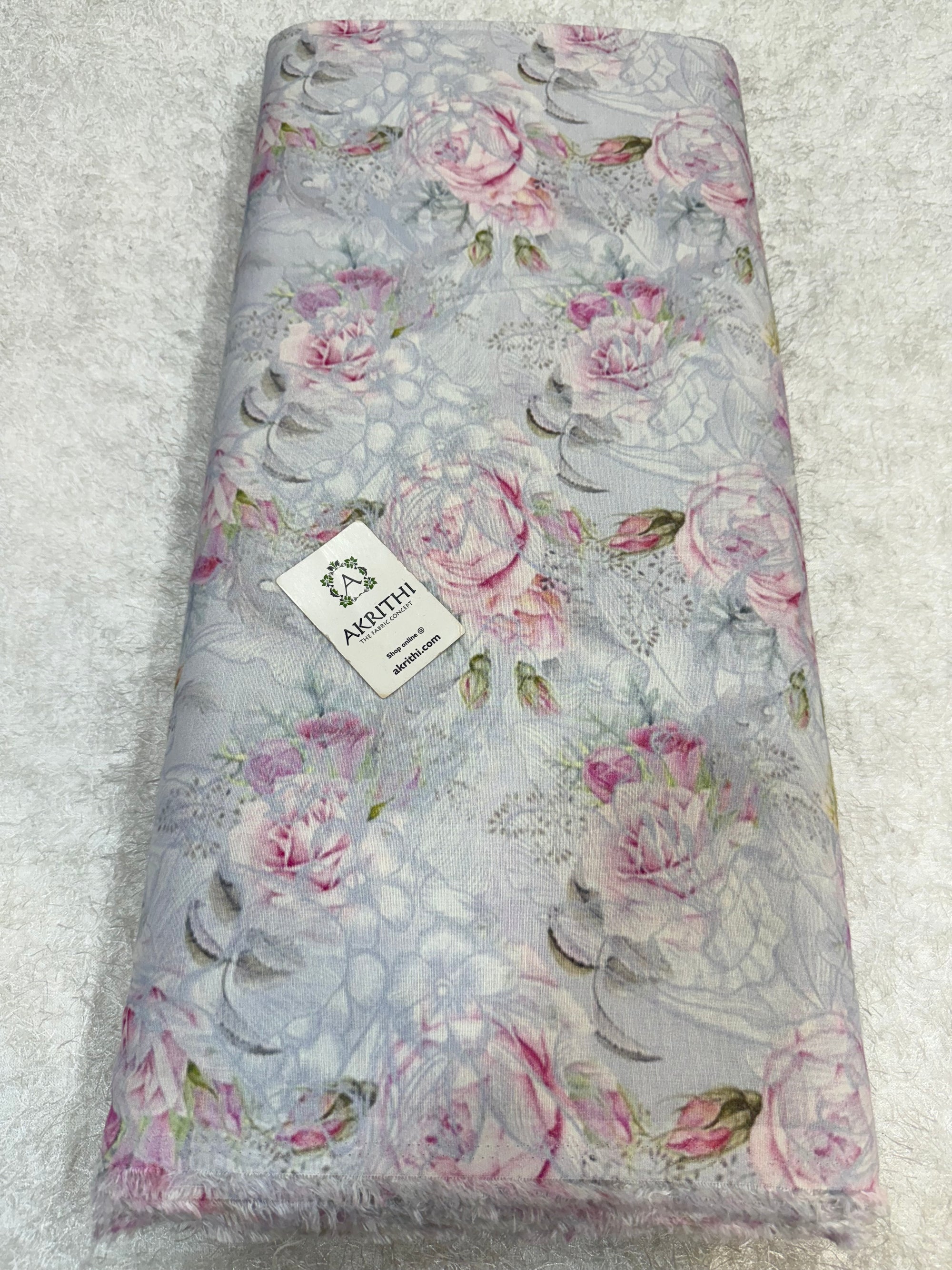 Digital Printed pure linen cotton fabric