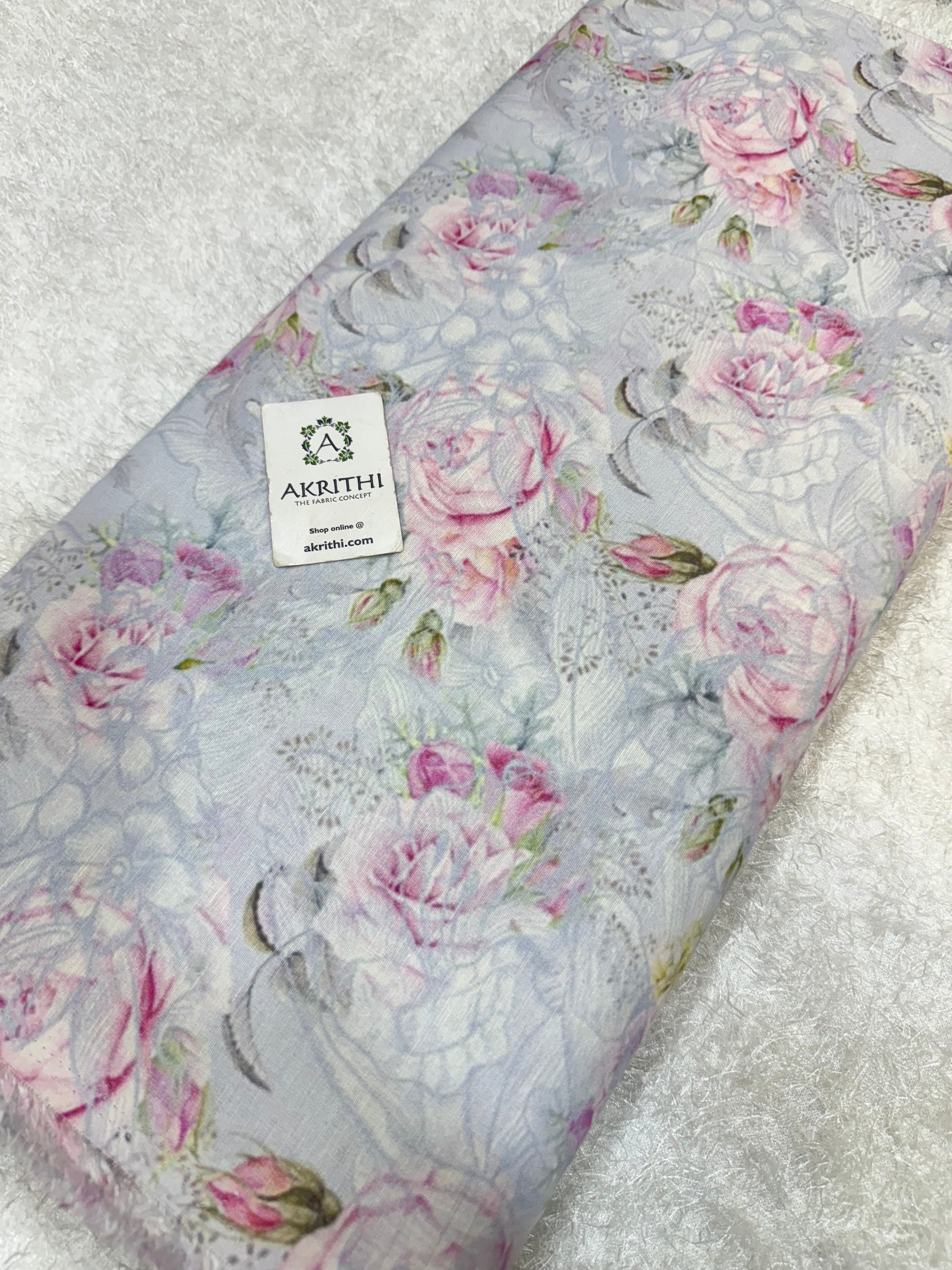Digital Printed pure linen cotton fabric