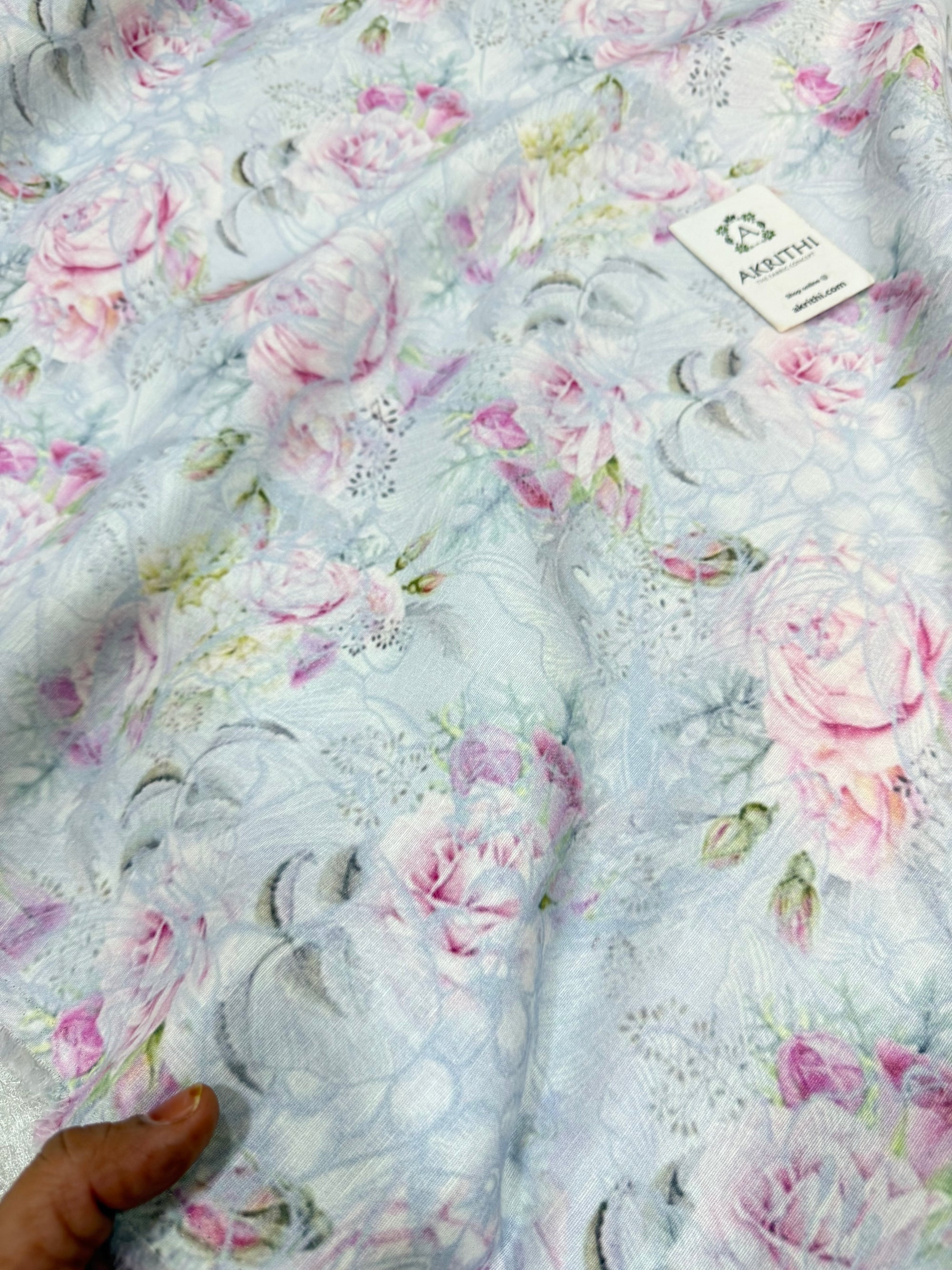 Digital Printed pure linen cotton fabric