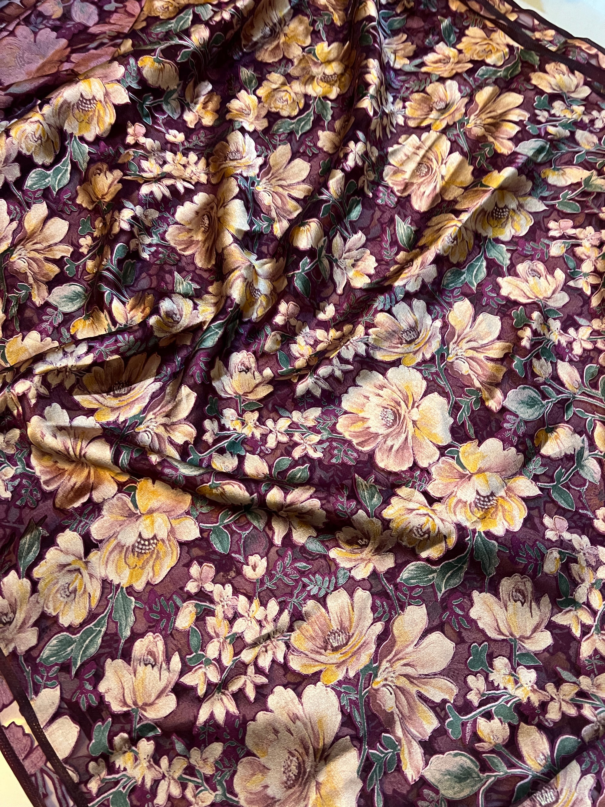 Brasso Digital floral Printed organza fabric