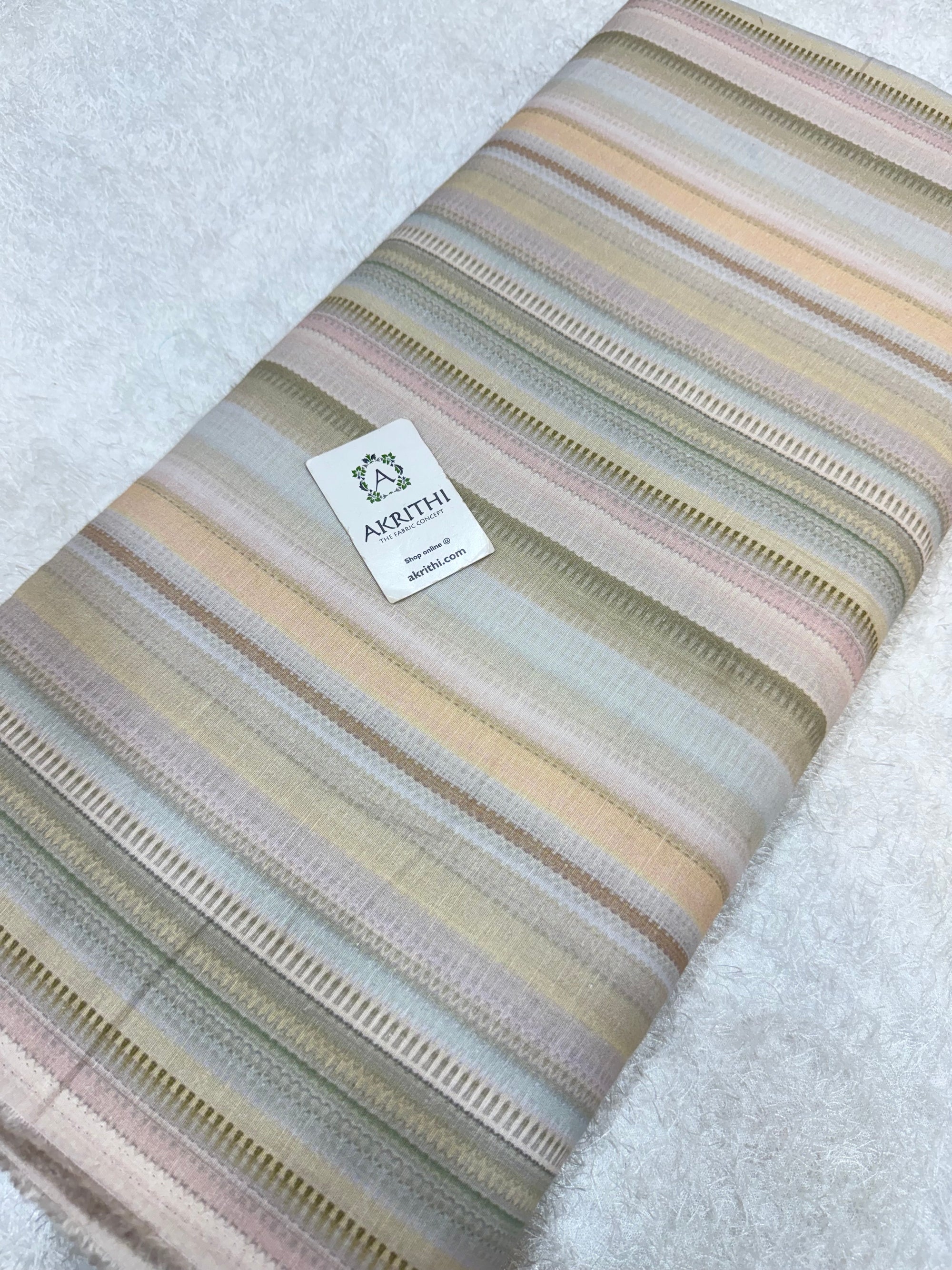 Digital Printed pure linen cotton fabric