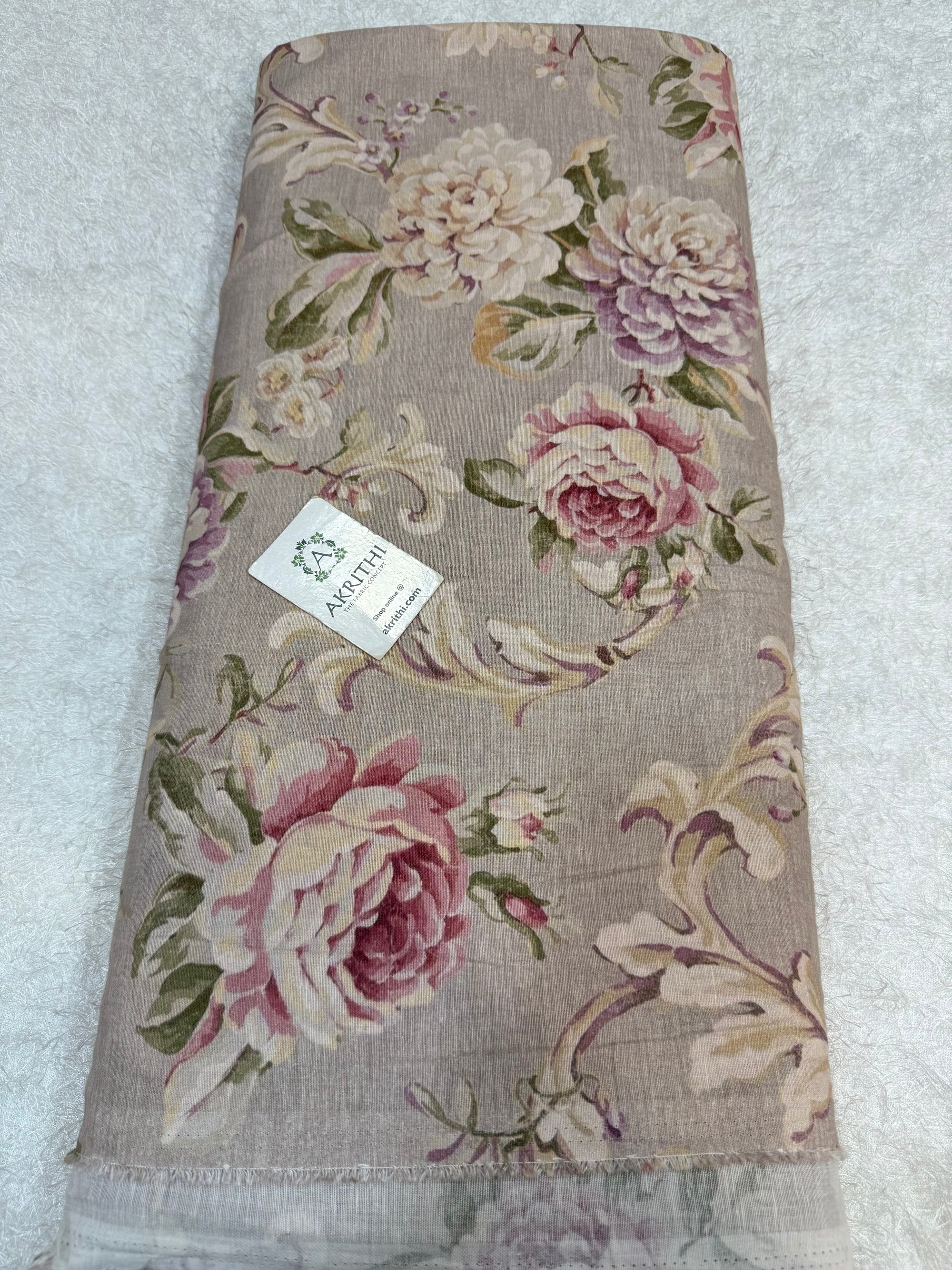 Digital Printed pure linen cotton fabric