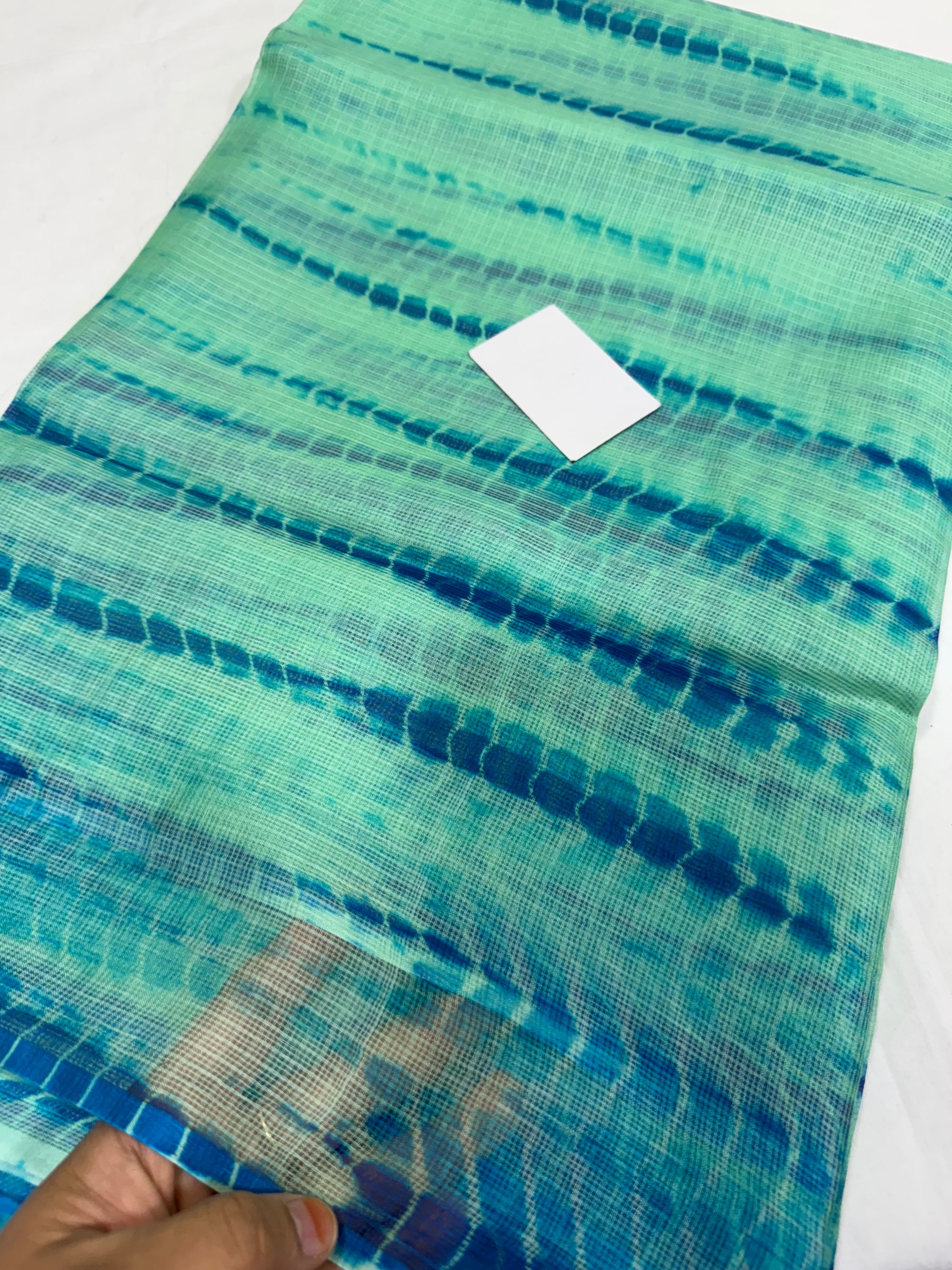 Pure silk Kota tie and dye fabric