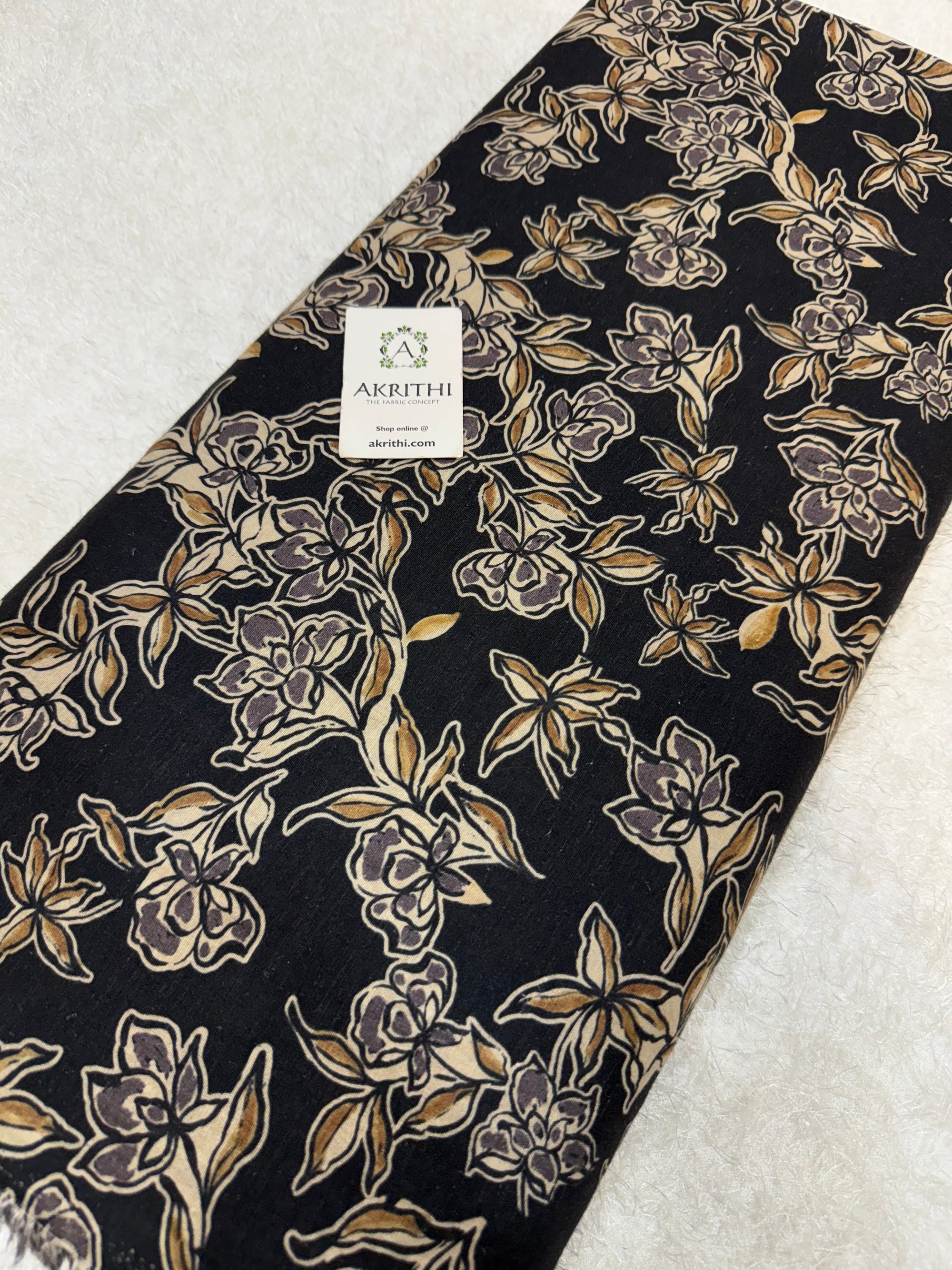 Digital Printed pure linen cotton fabric